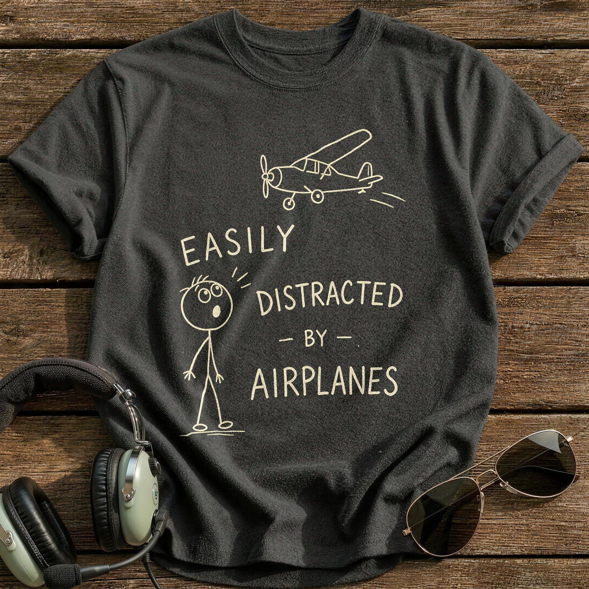 Stickman Distracted 61 - Charcoal