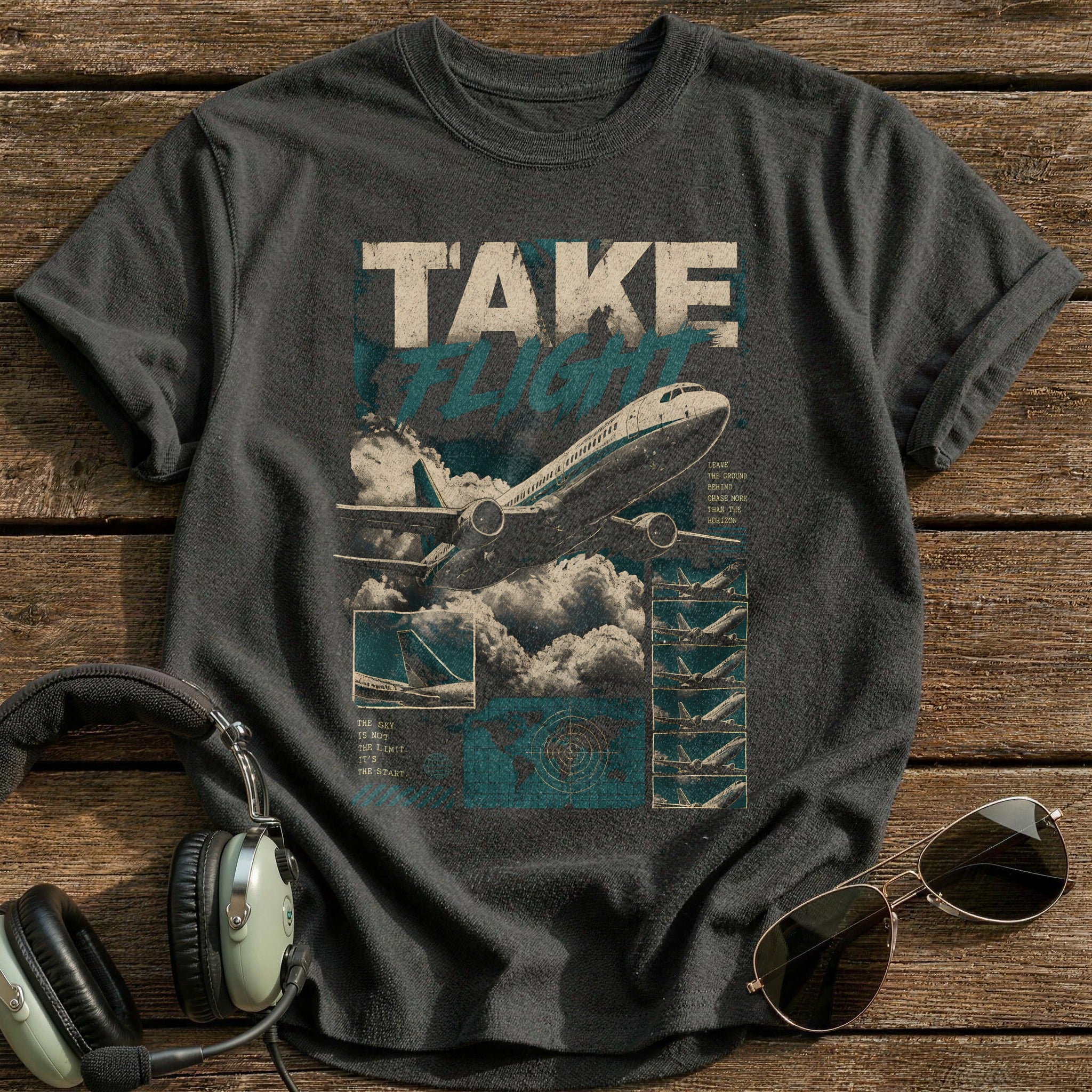 Take Flight T-Shirt - Charcoal