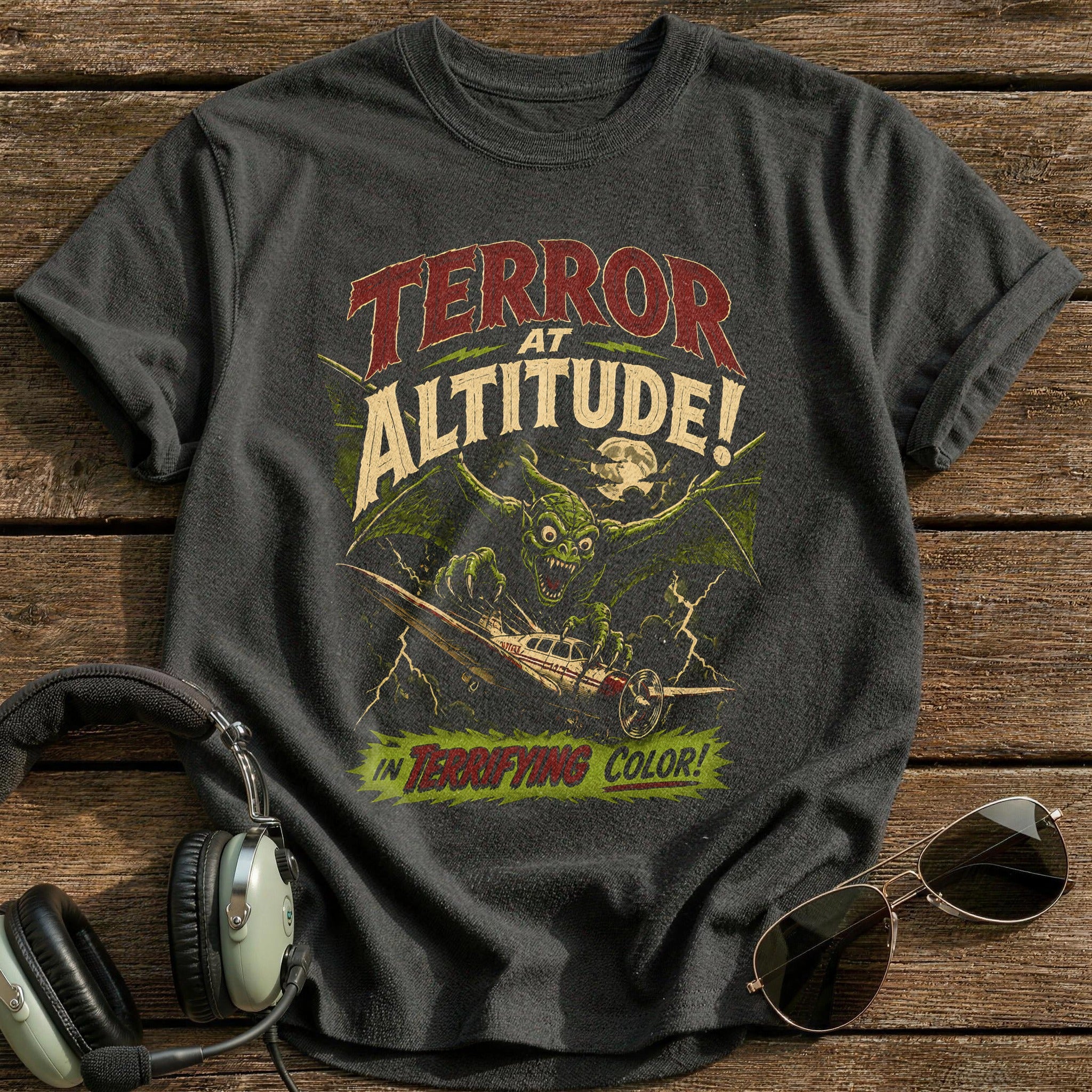 Terror At Altitude 01 T-Shirt - Charcoal