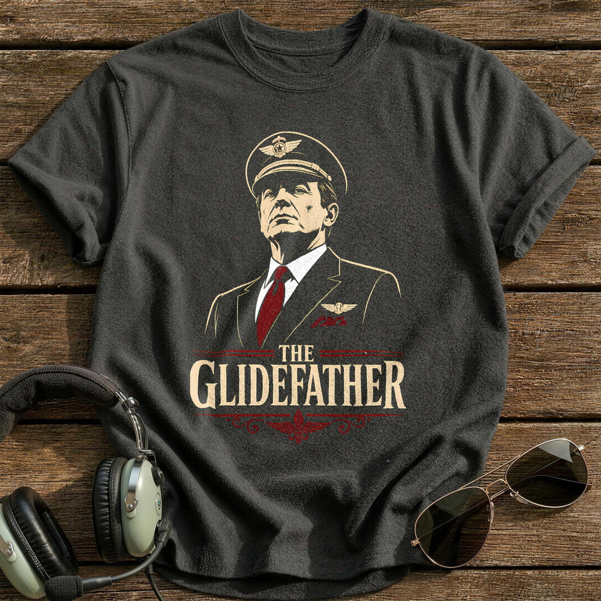 The Glidefather T-Shirt - Charcoal