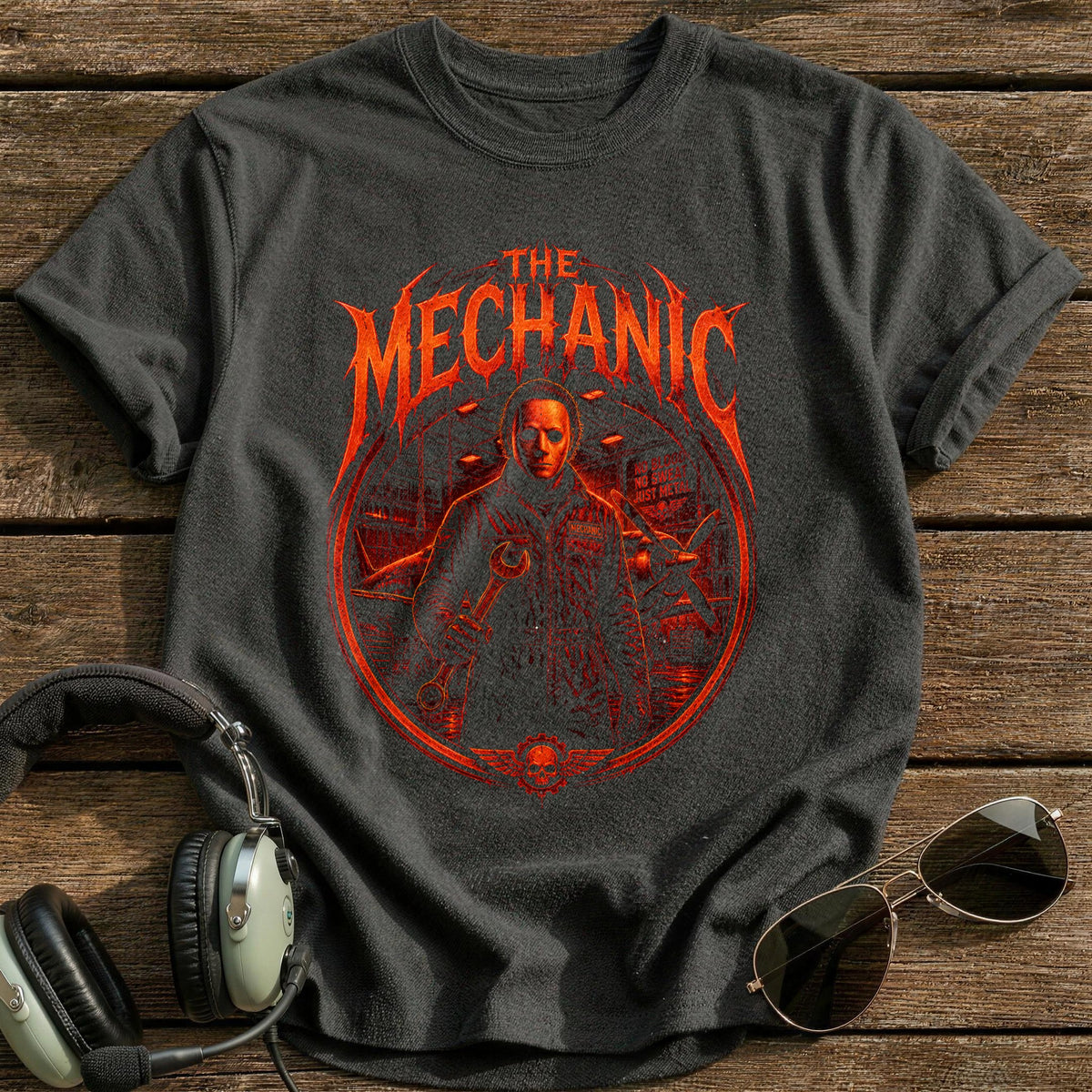 The Mechanic 60 T-Shirt - Charcoal