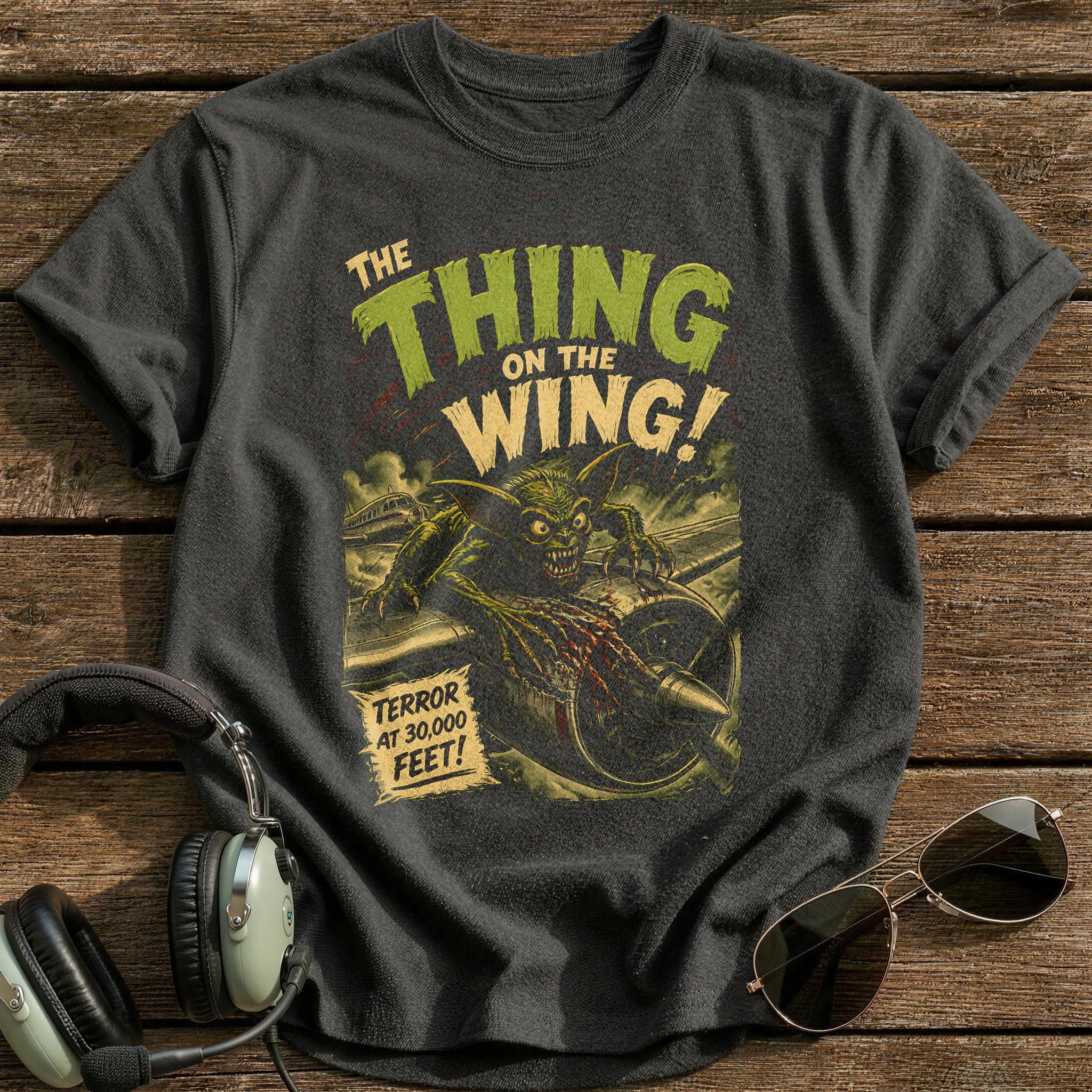 The Thing On The Wing 05 T-Shirt - Charcoal