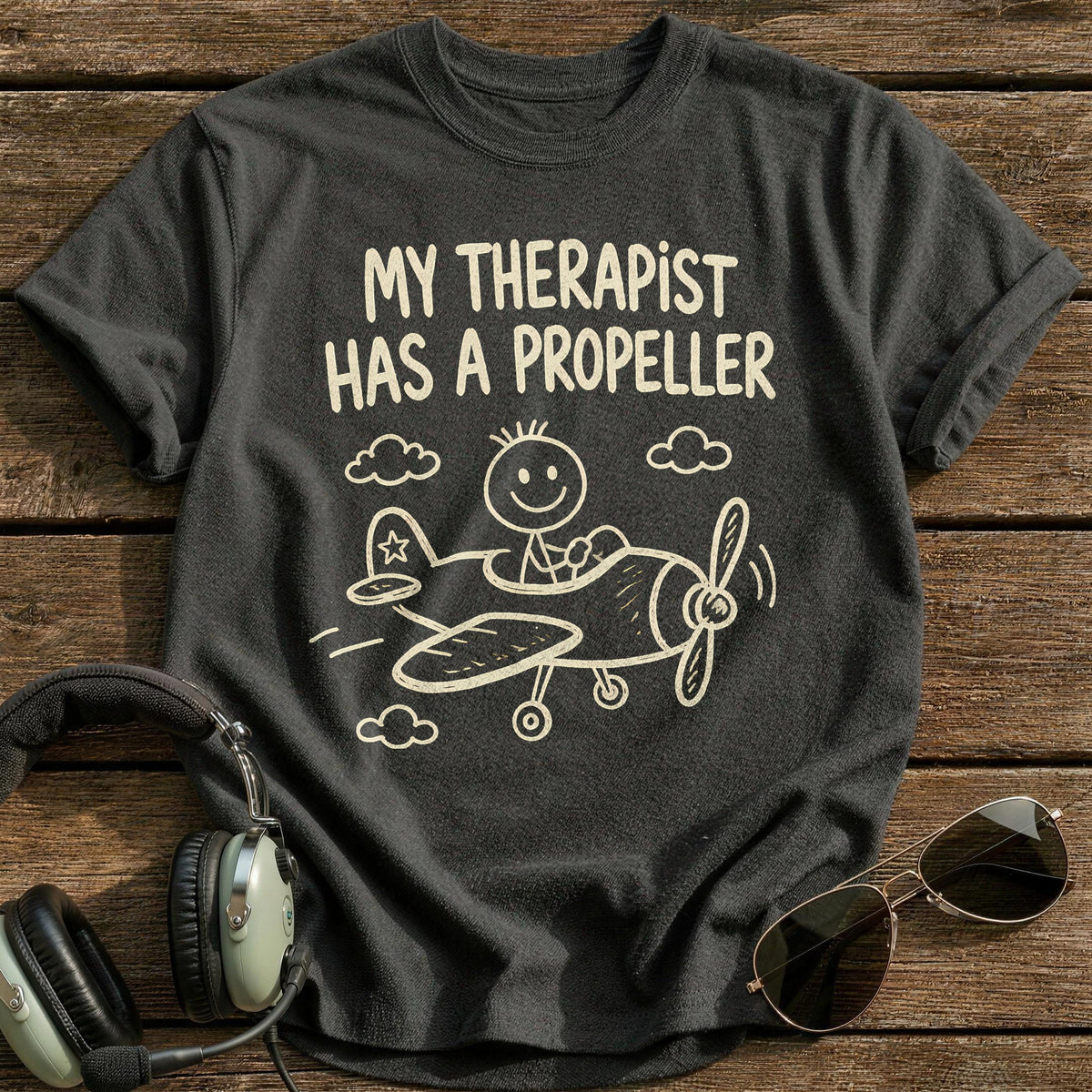 Therapist Propeller 88 T-Shirt - Charcoal