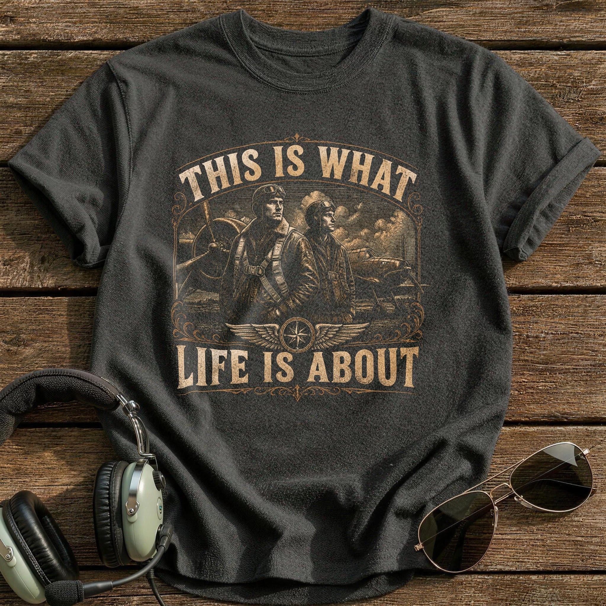 This Is What Life Is About T-Shirt - Charcoal