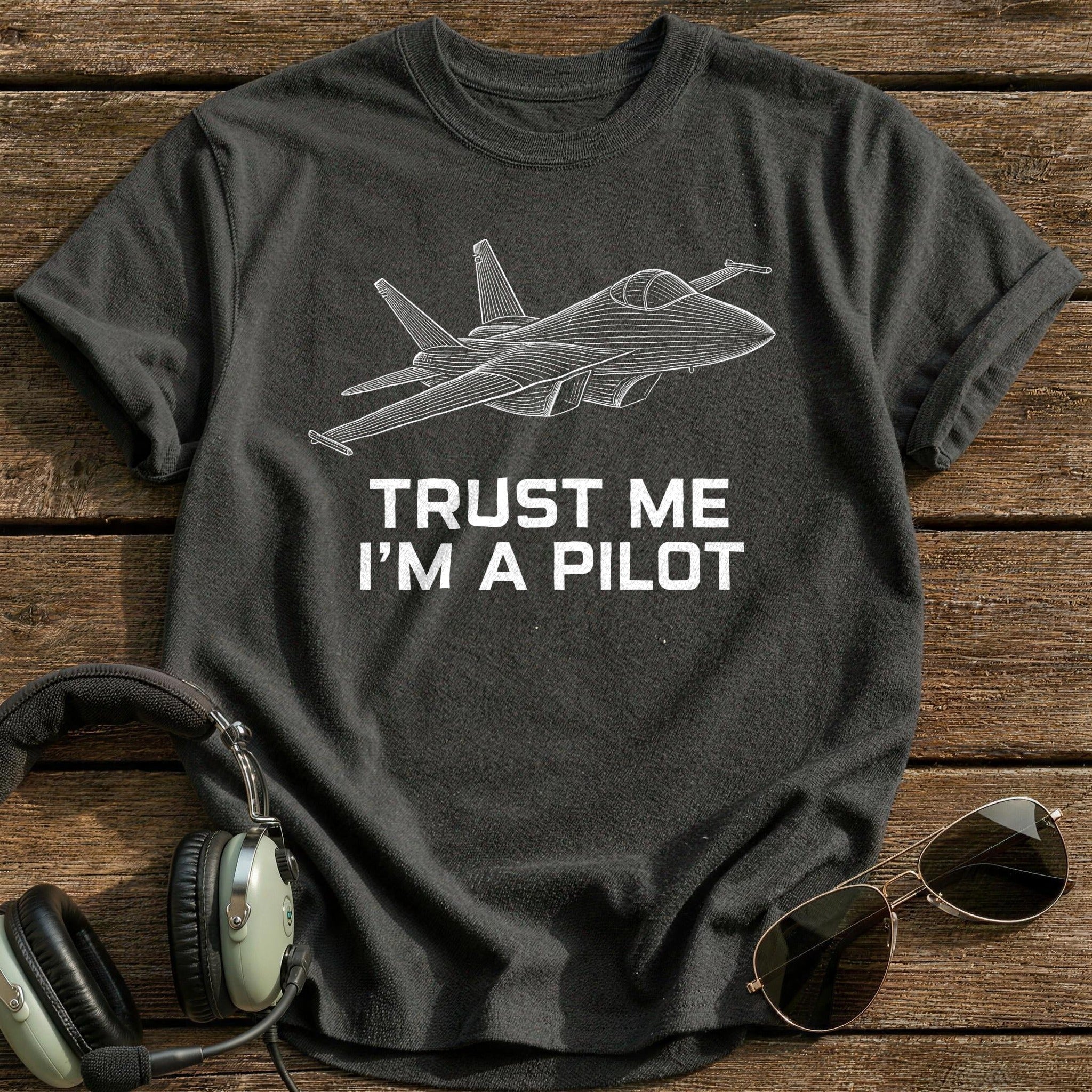Trust Me Pilot 83 T-Shirt - Charcoal