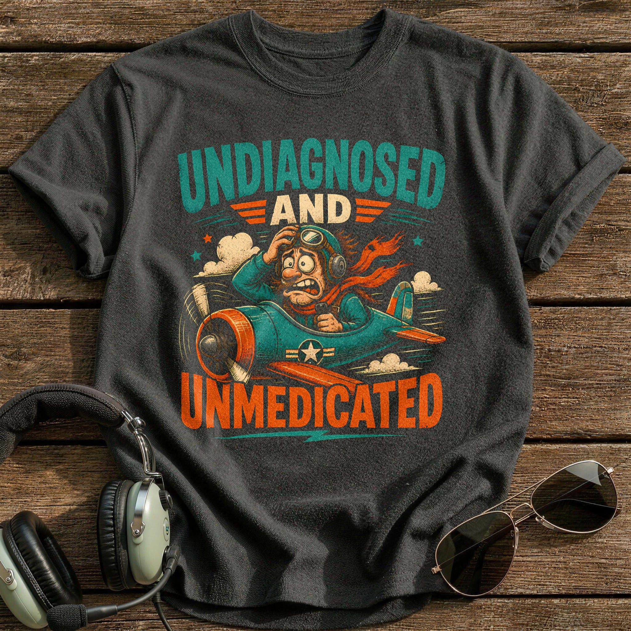 Undiagnosed And Airborne - Charcoal