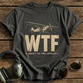 WTF Where's The Final Approach T-Shirt - Charcoal