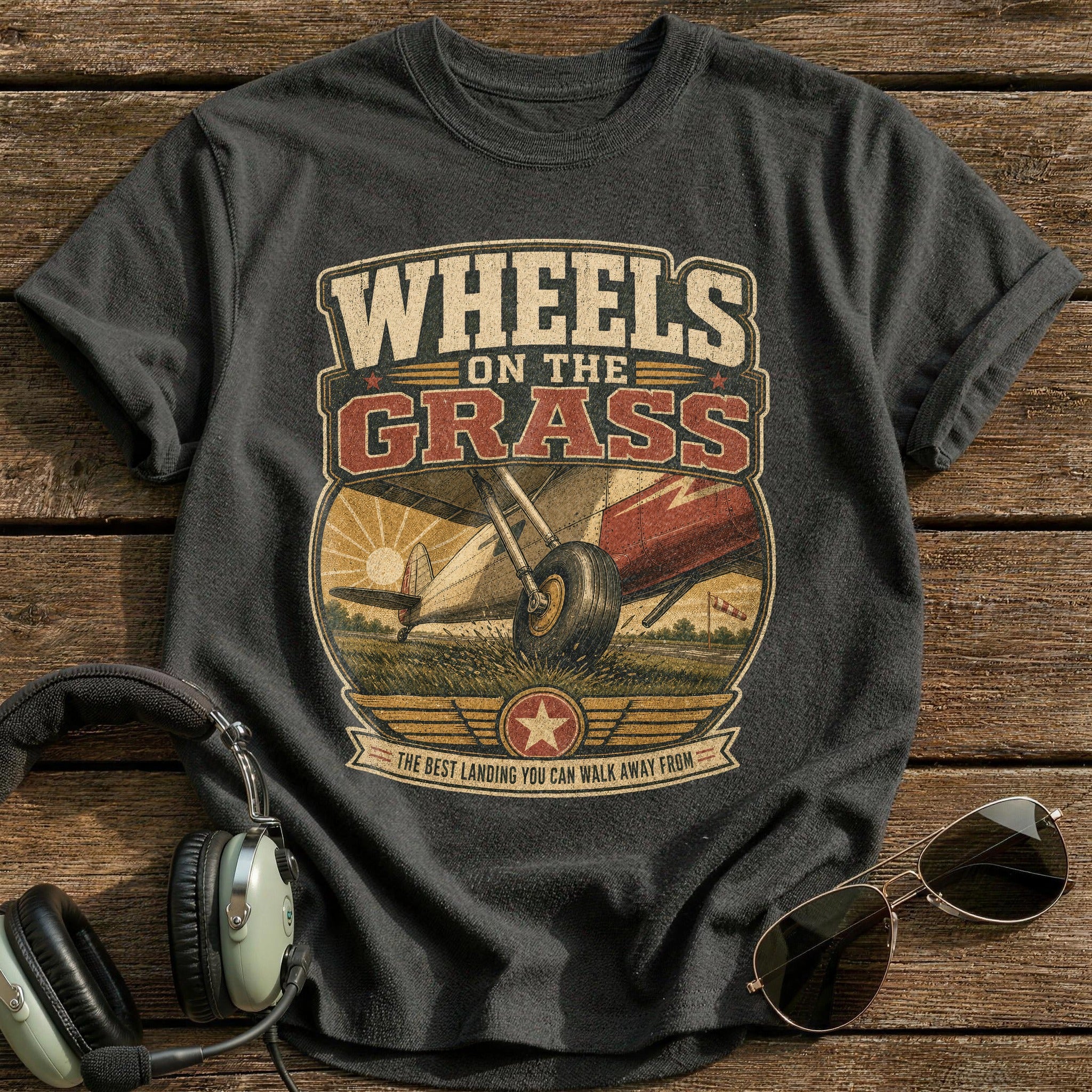 Walking Away Fine T-Shirt - Charcoal