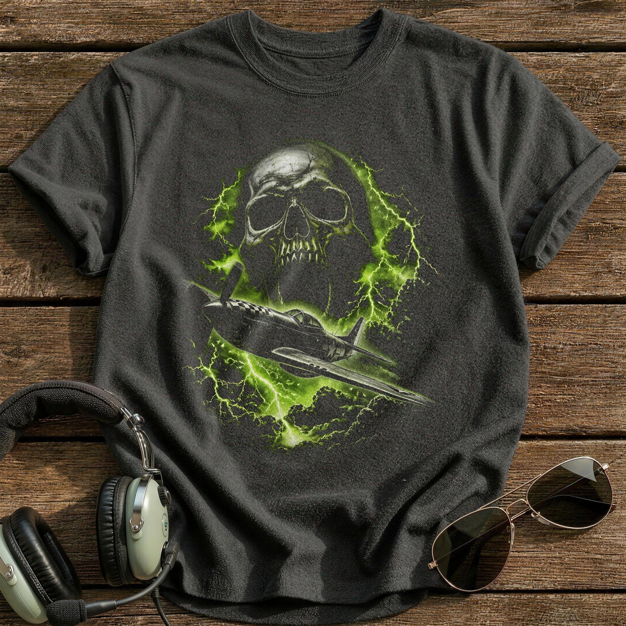 Warplane Screaming Skull 93 - Charcoal