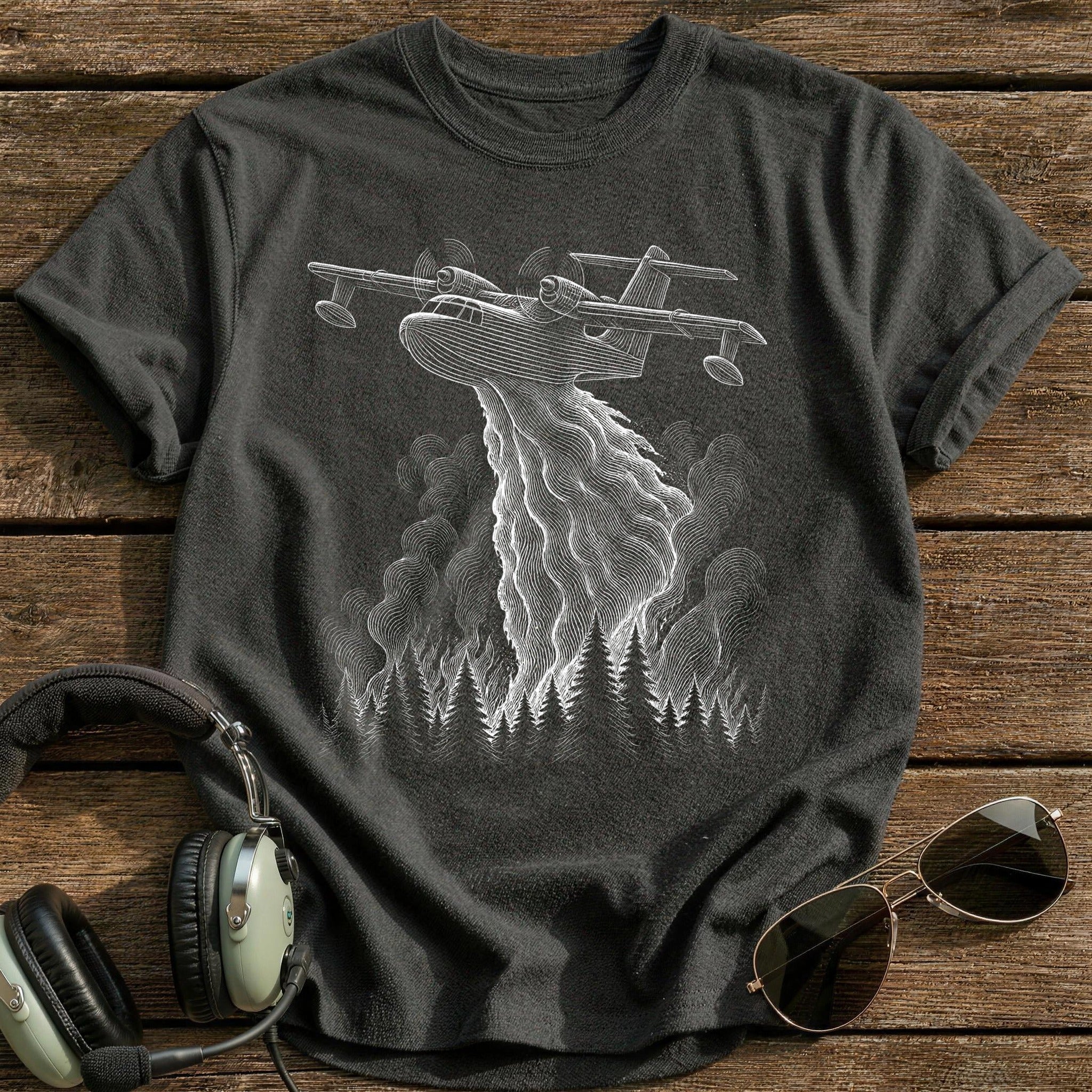 Water Bomber 94 T-Shirt - Charcoal
