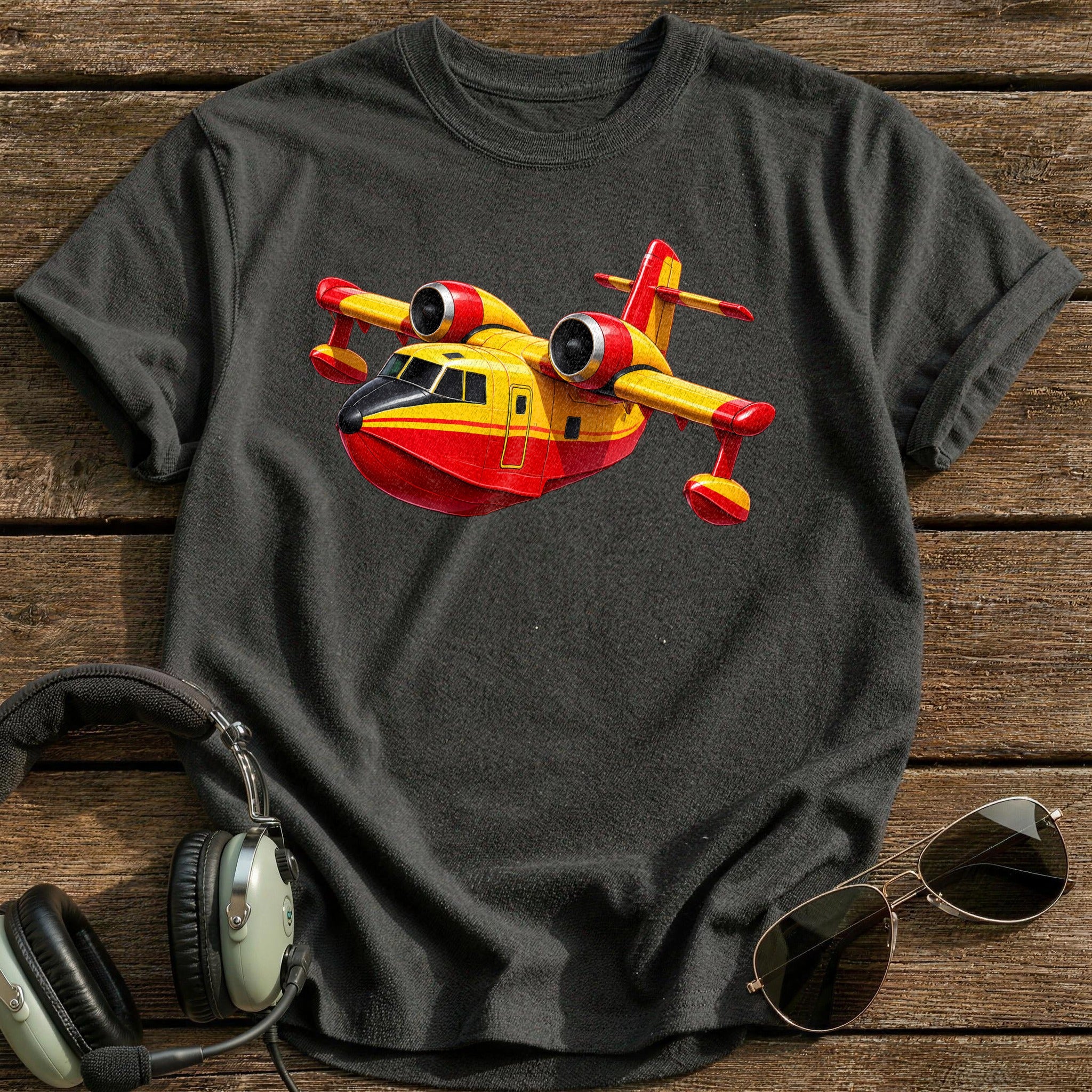 Waterbomber 89 T-Shirt - Charcoal