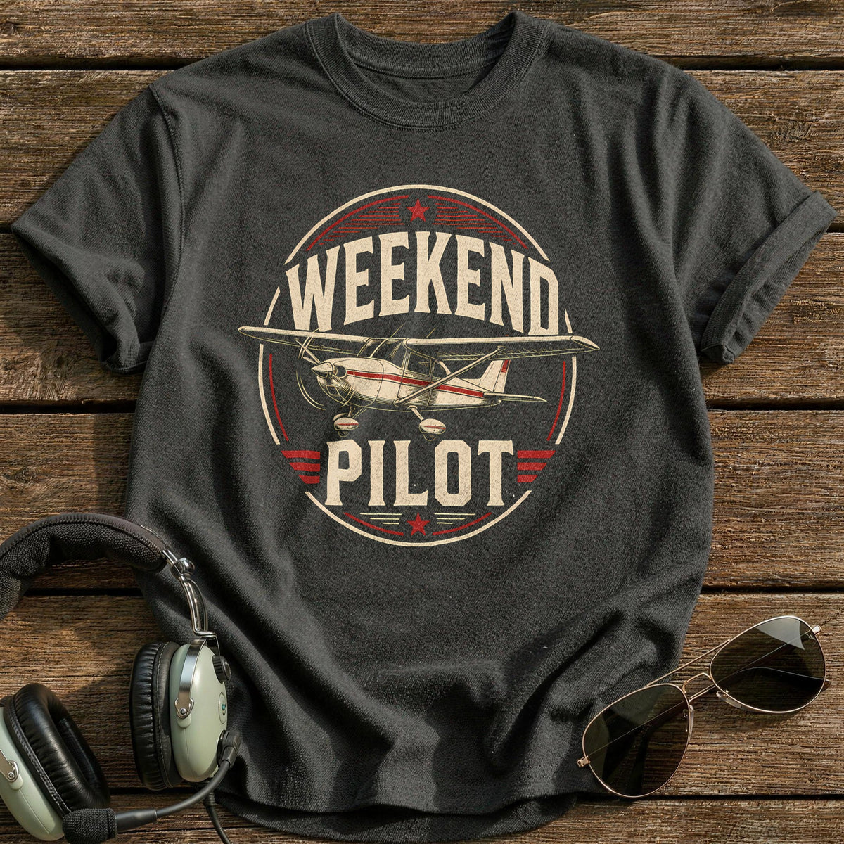 Weekend Pilot T-Shirt - Charcoal