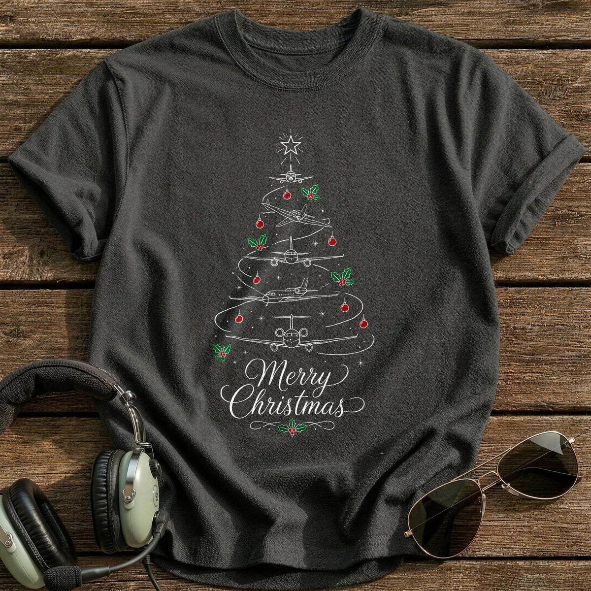 Whiteline Plane Tree Script 99 T-Shirt - Charcoal