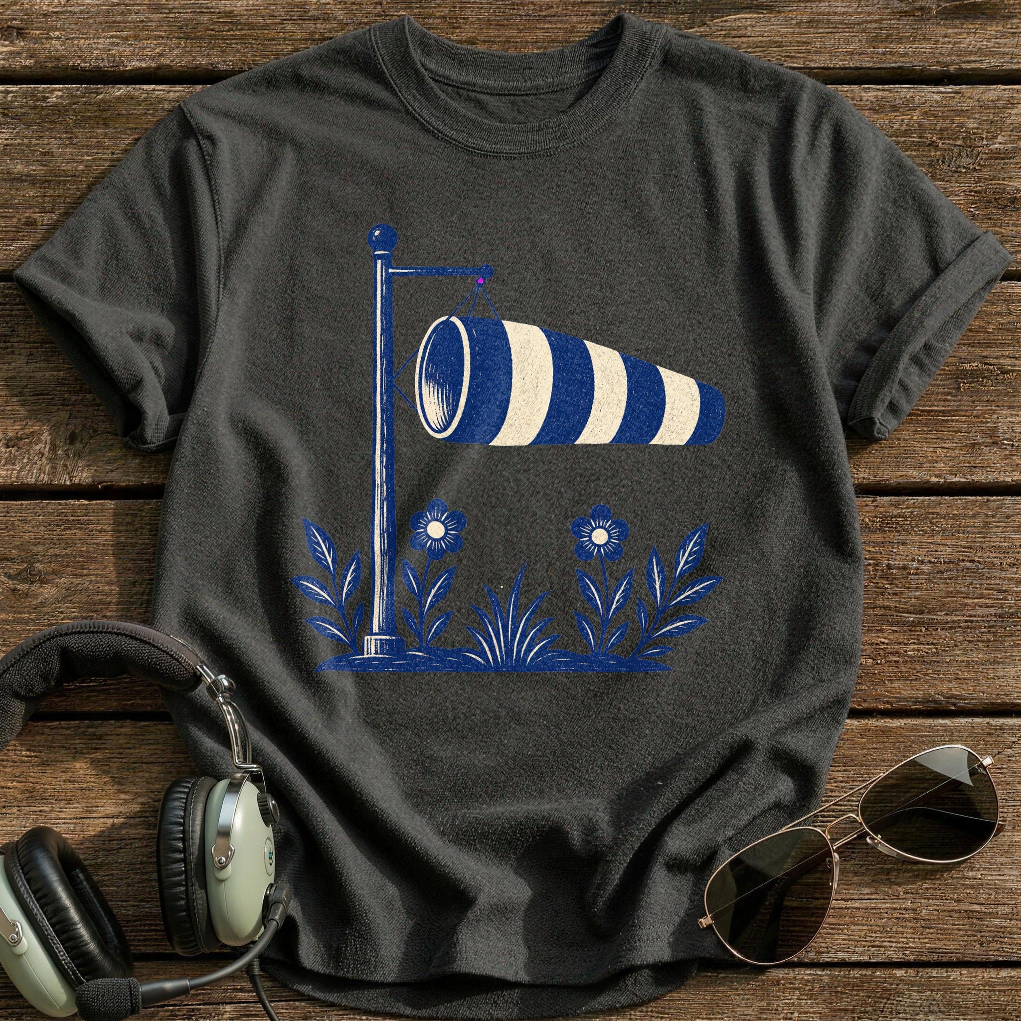 Wind Indicator T-Shirt - Charcoal