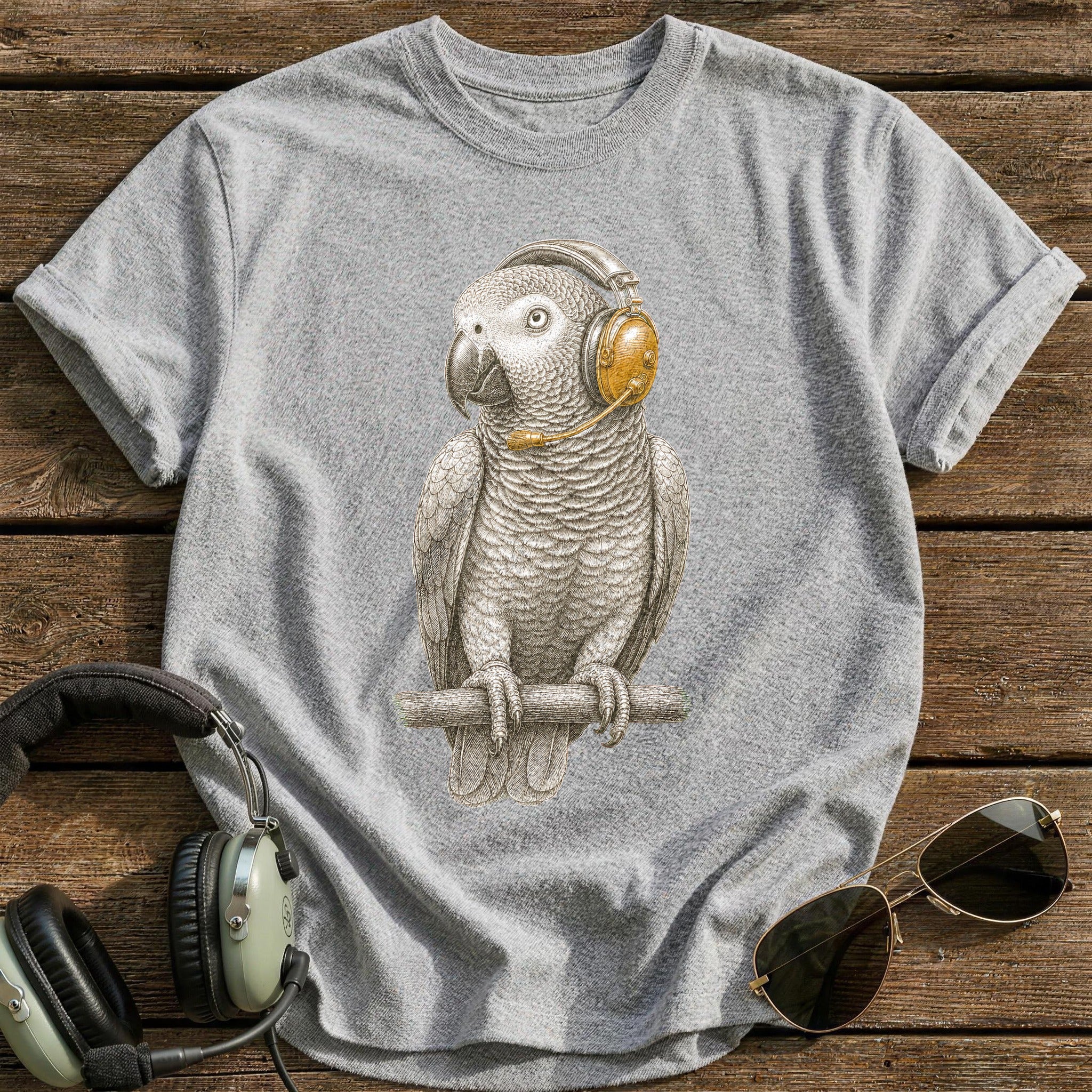 Comms Check T-Shirt - Sport Grey
