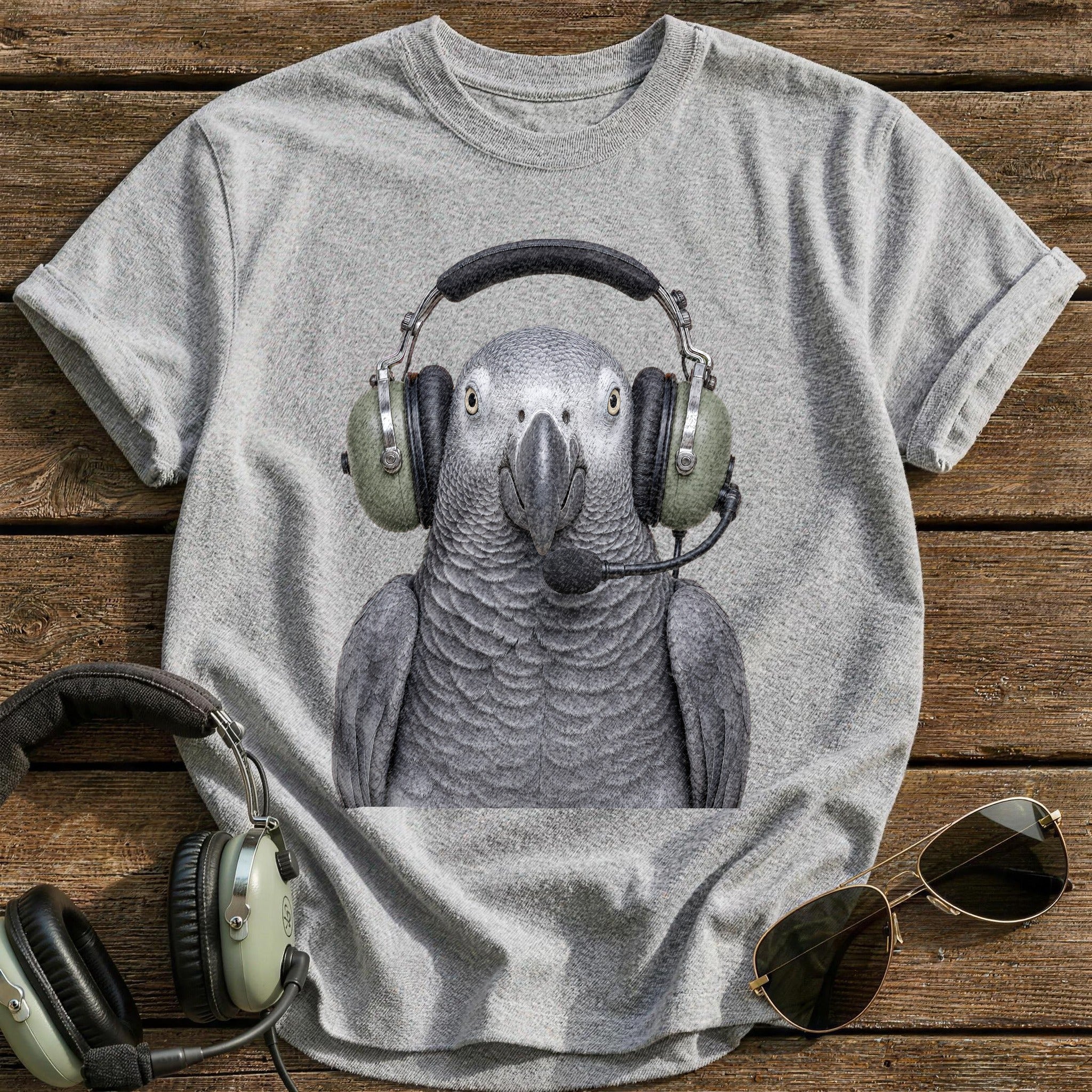 Comms on the Frequency T-Shirt - Sport Grey