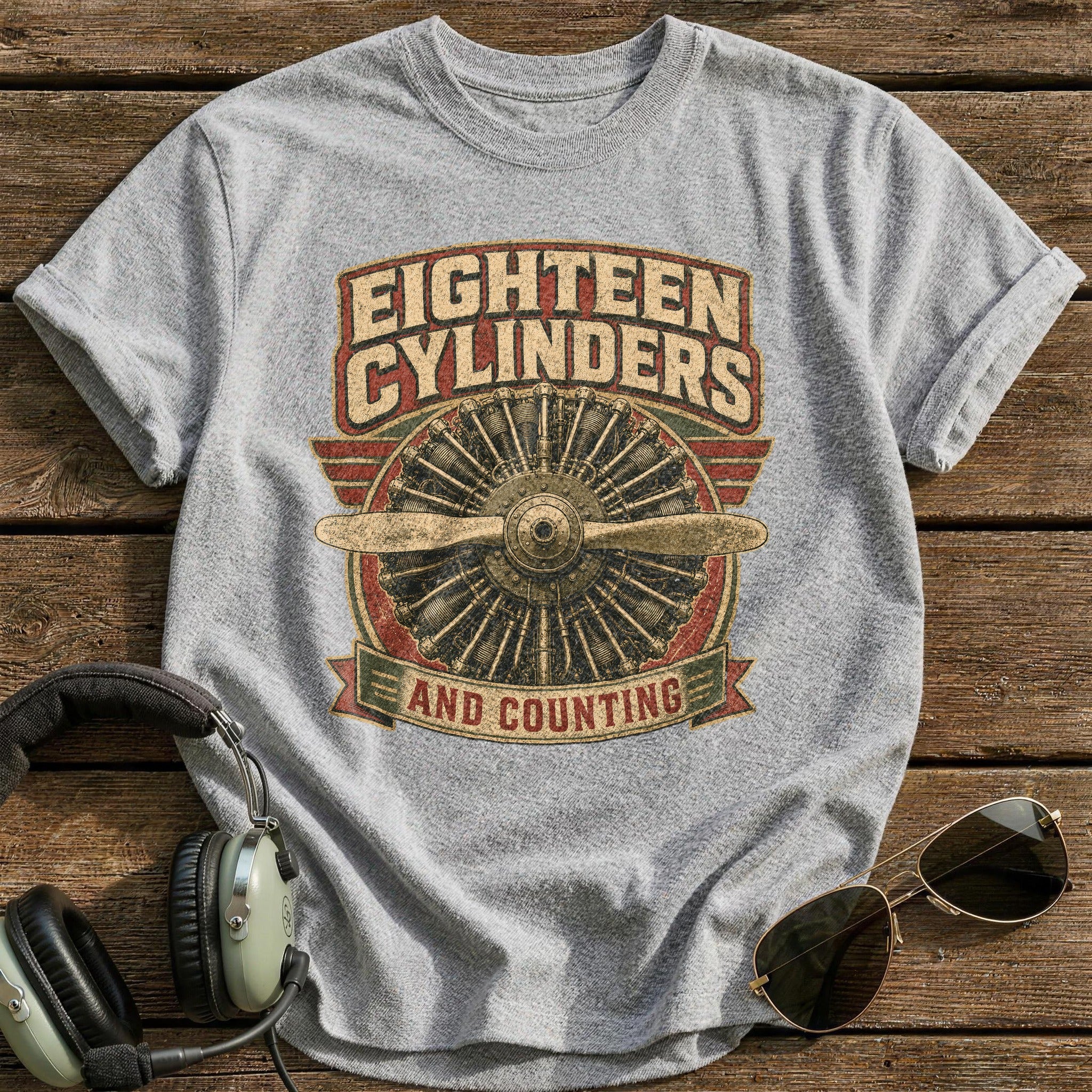 Counting Revs T-Shirt - Sport Grey