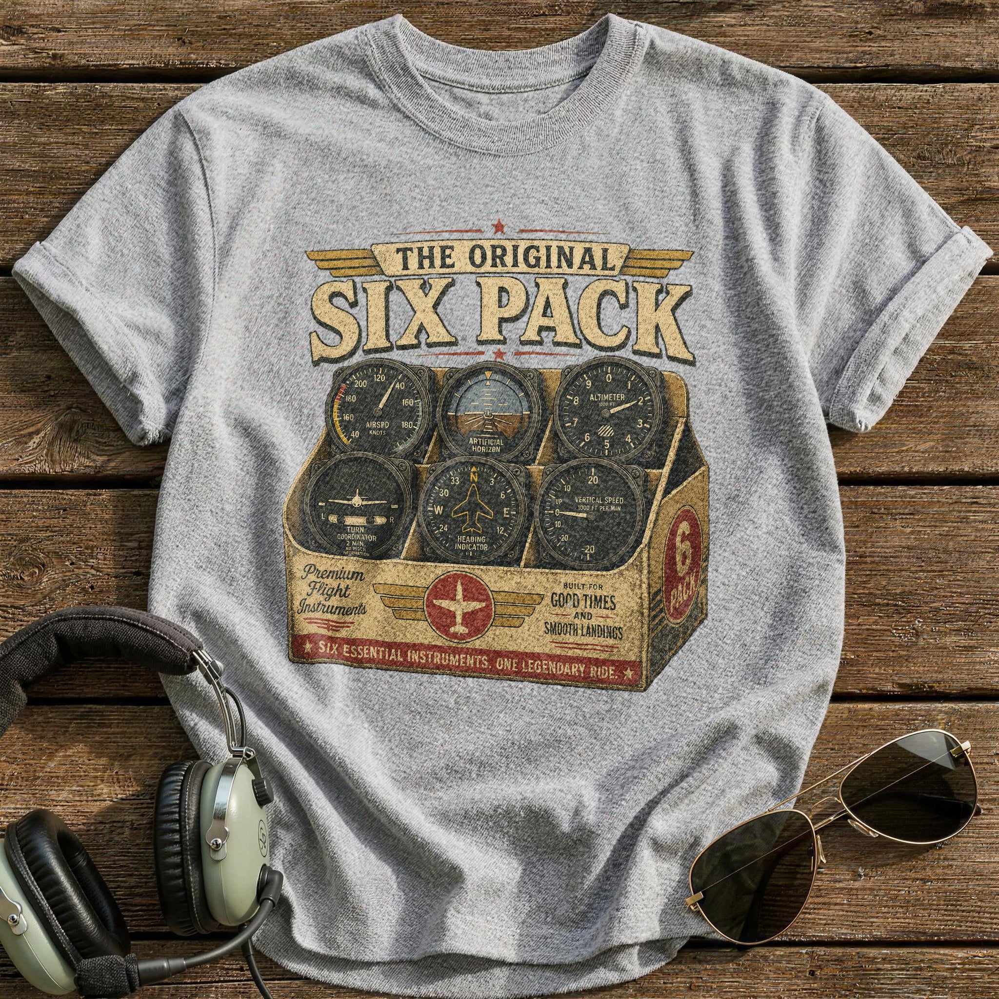 Essential Six T-Shirt - Sport Grey