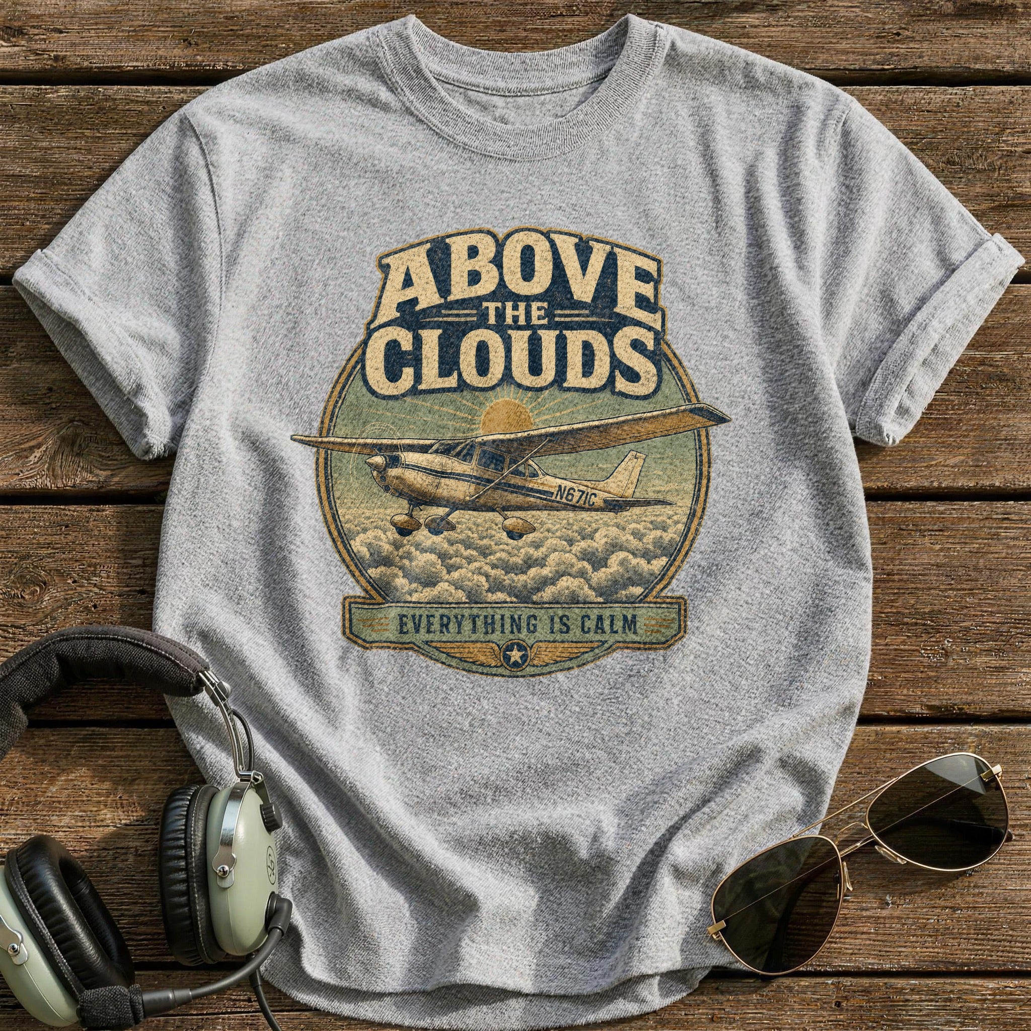 Everything Is Calm T-Shirt - Sport Grey