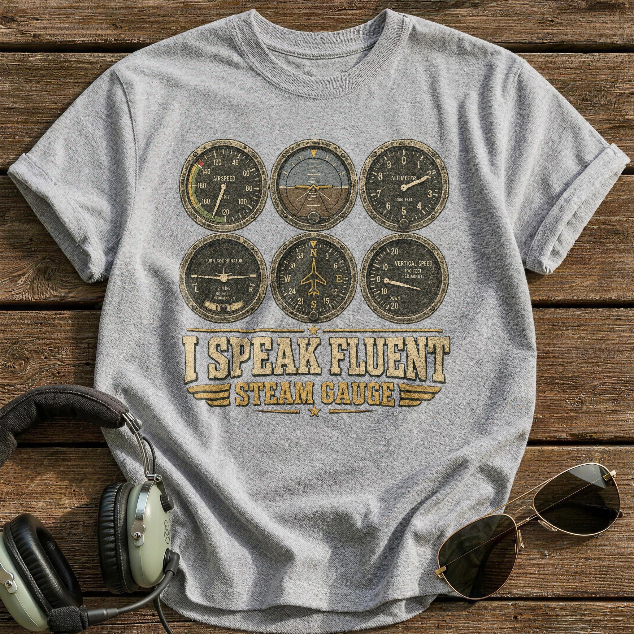 Fluent Steam Gauge T-Shirt - Sport Grey
