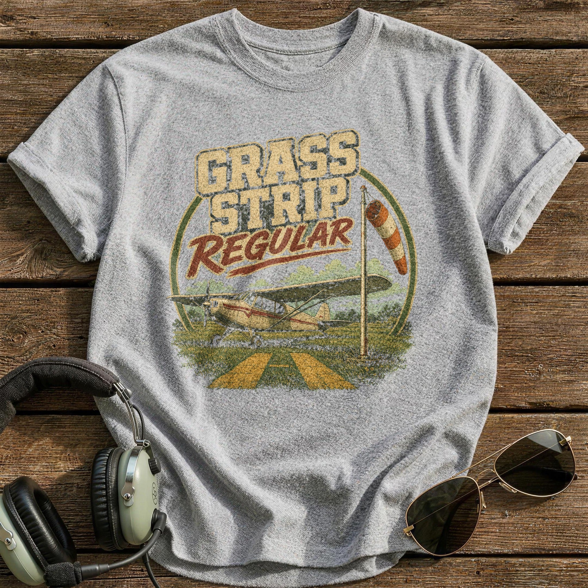 Grass Strip Regular T-Shirt - Sport Grey
