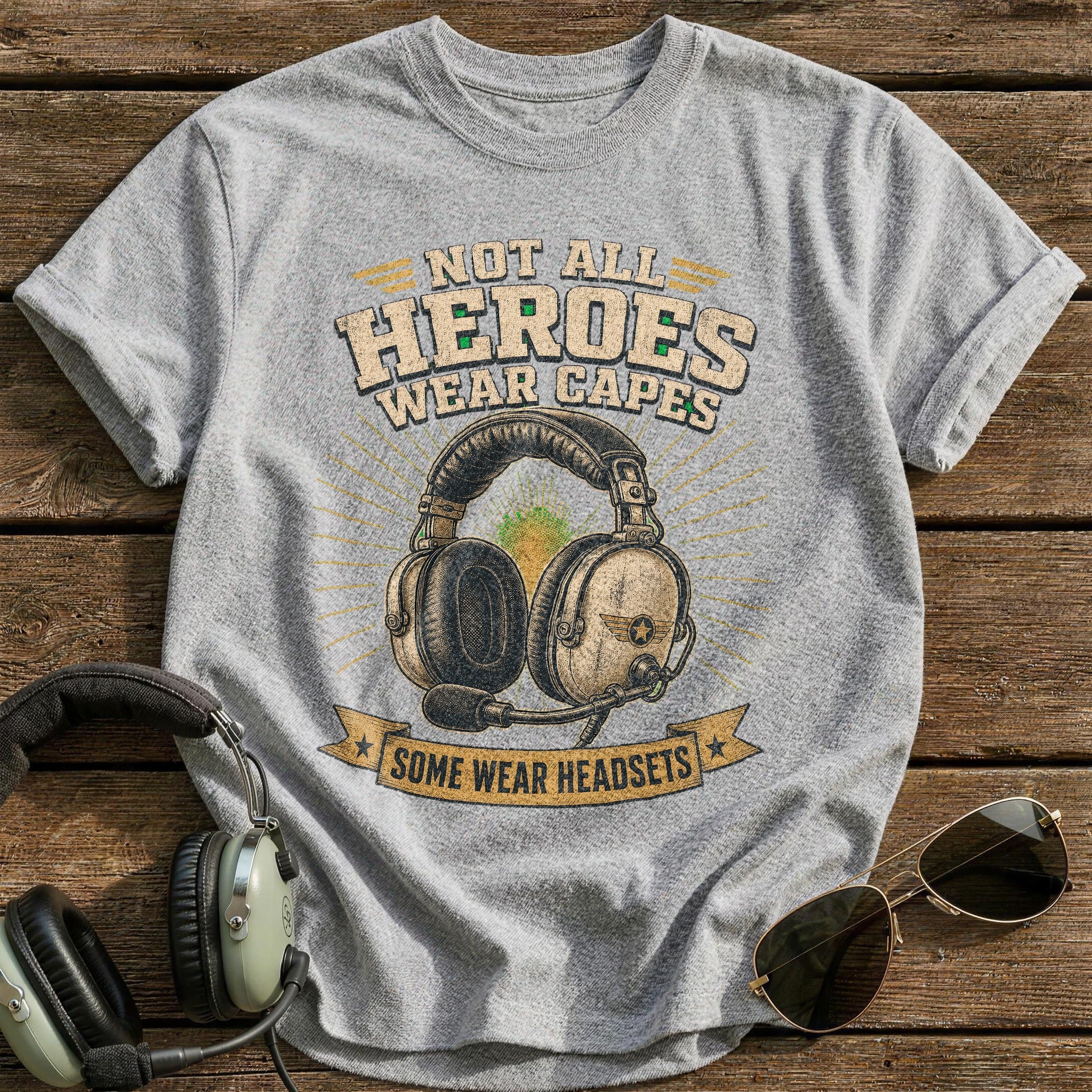 Headset Heroes T-Shirt - Sport Grey