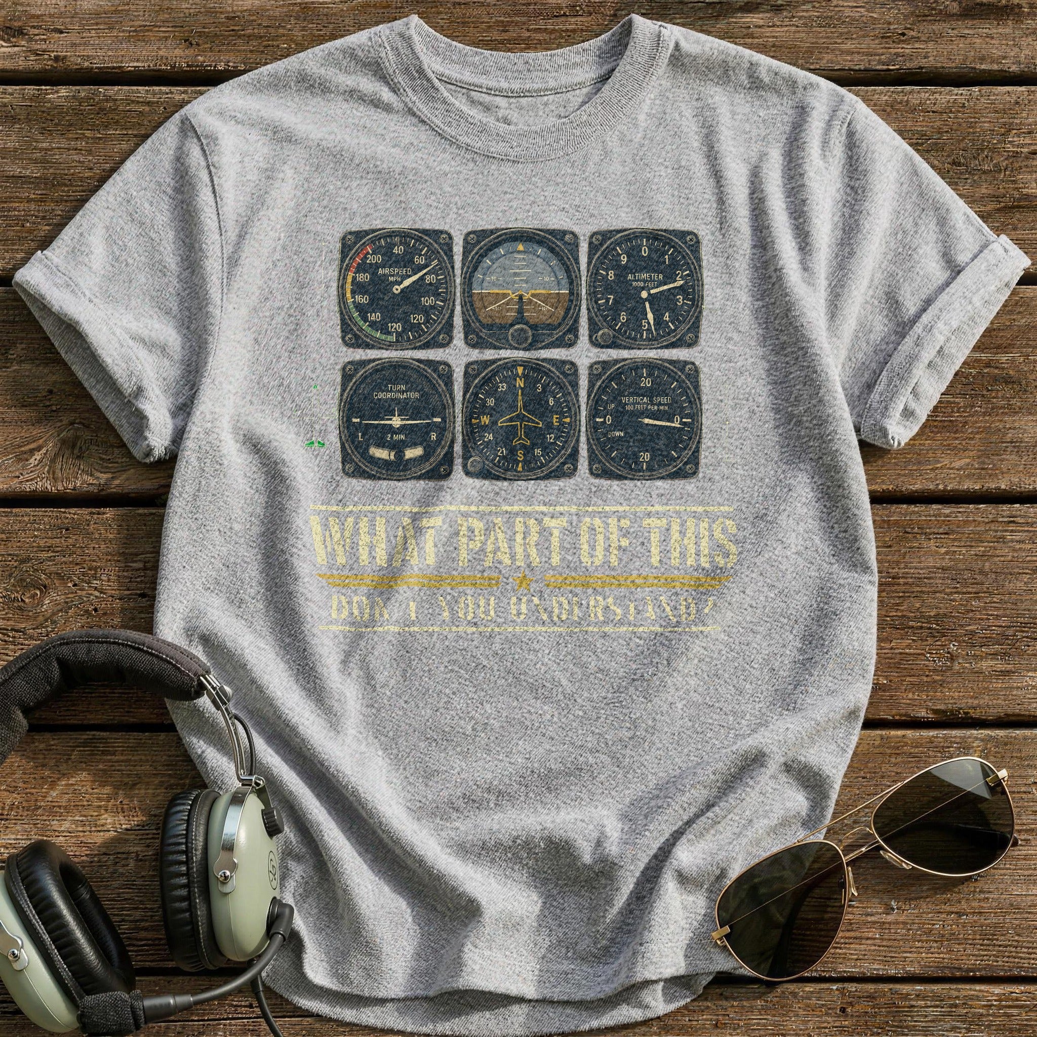 Instrument Comprehension T-Shirt - Sport Grey