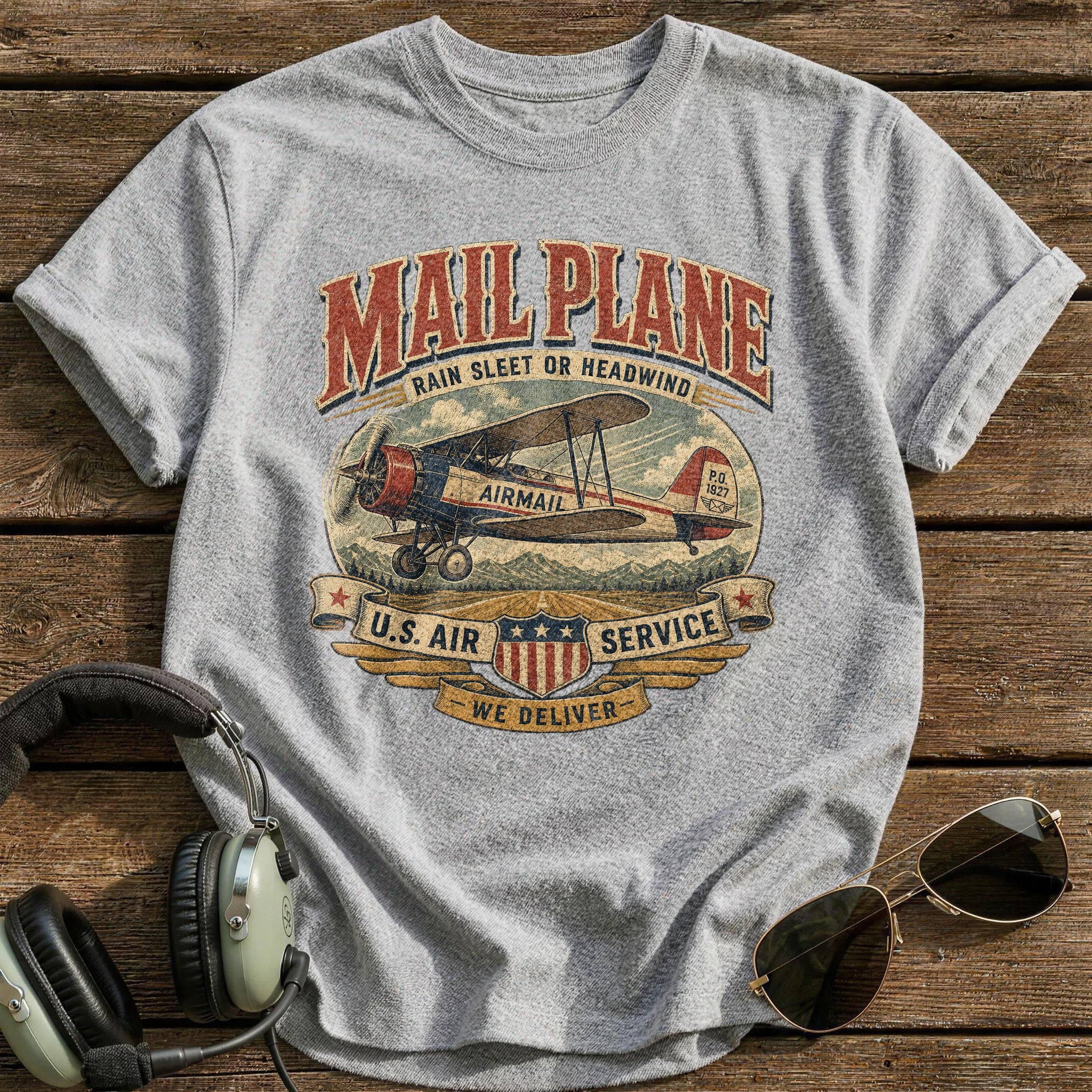 Mail Run Weathered T-Shirt - Sport Grey