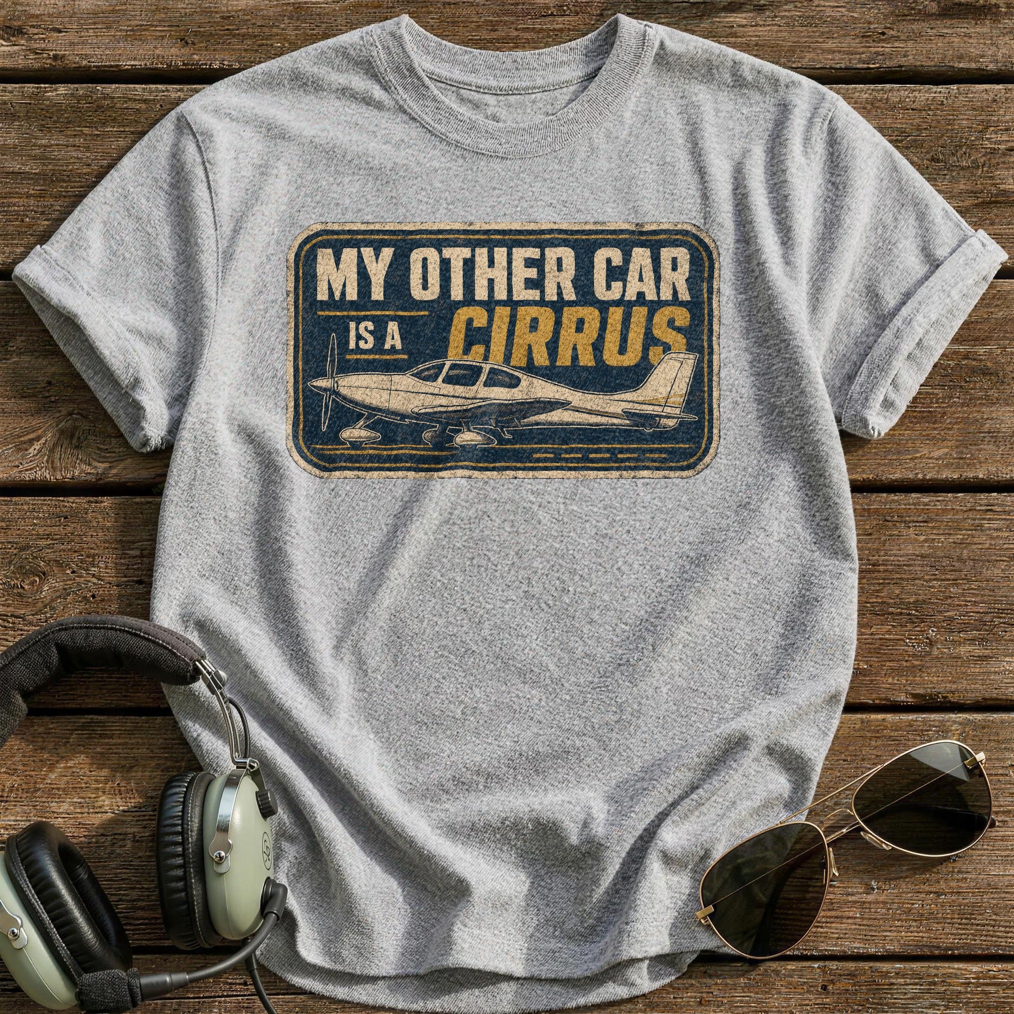 My Other Car Flies T-Shirt - Sport Grey