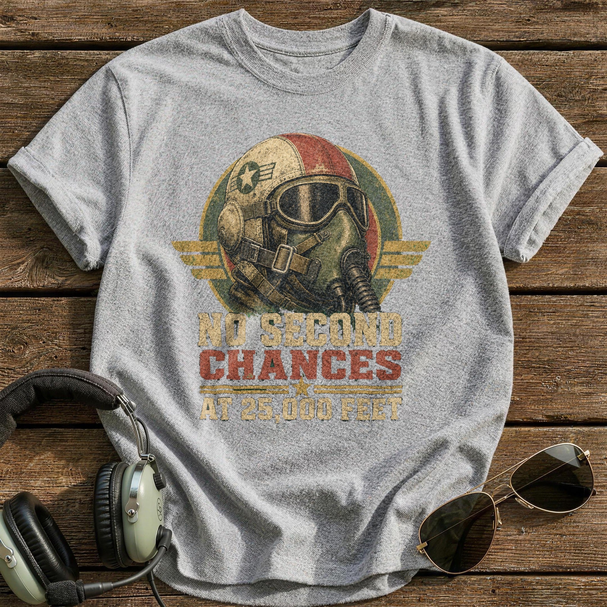 No Second Chances T-Shirt - Sport Grey