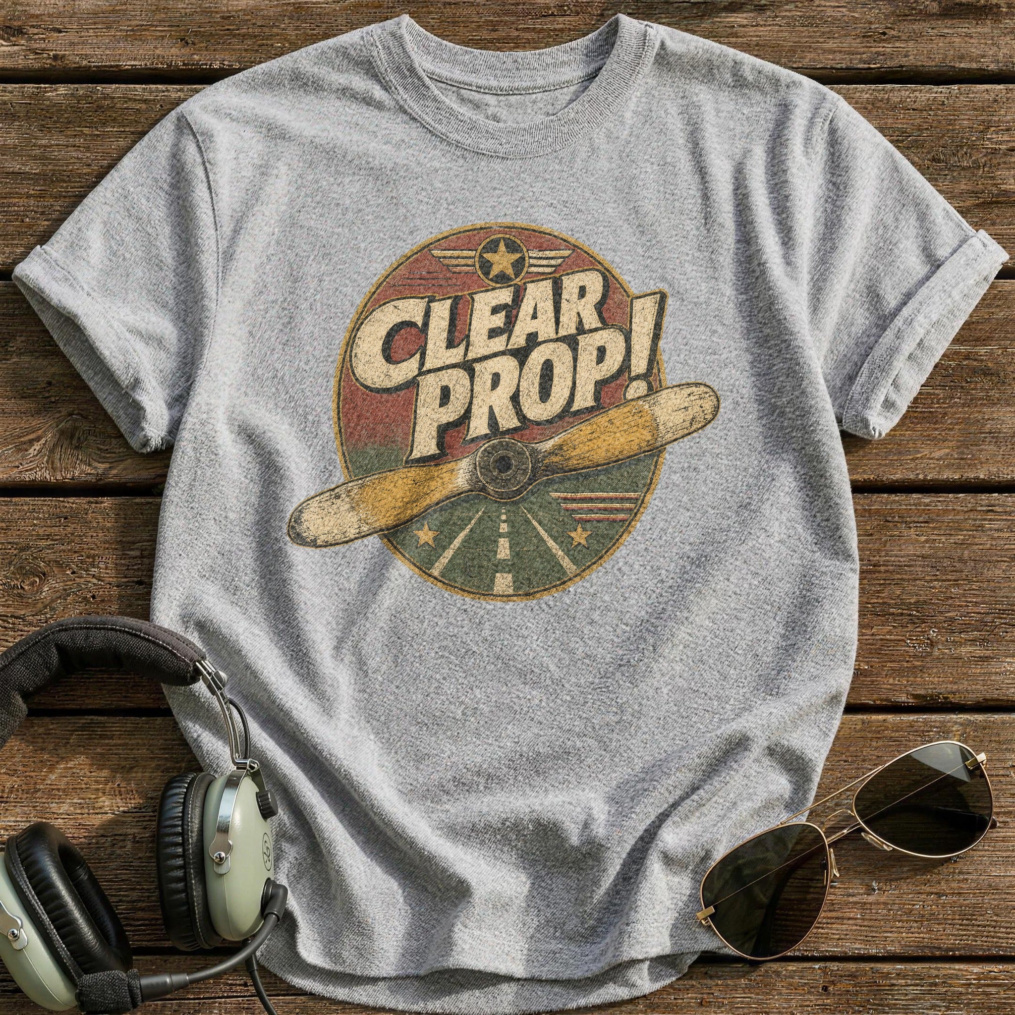 Prop Before Flight T-Shirt - Sport Grey