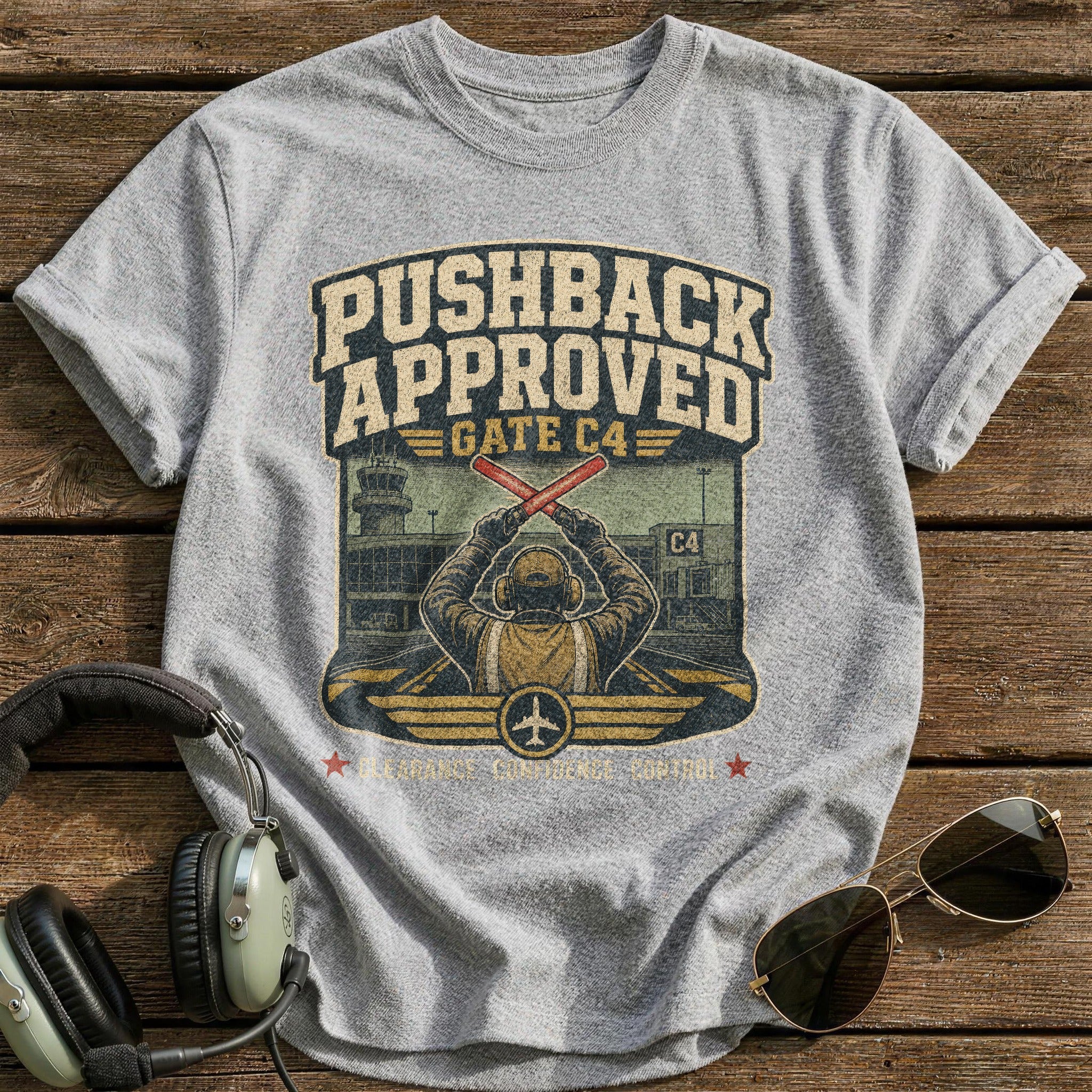 Pushback Approved T-Shirt - Sport Grey