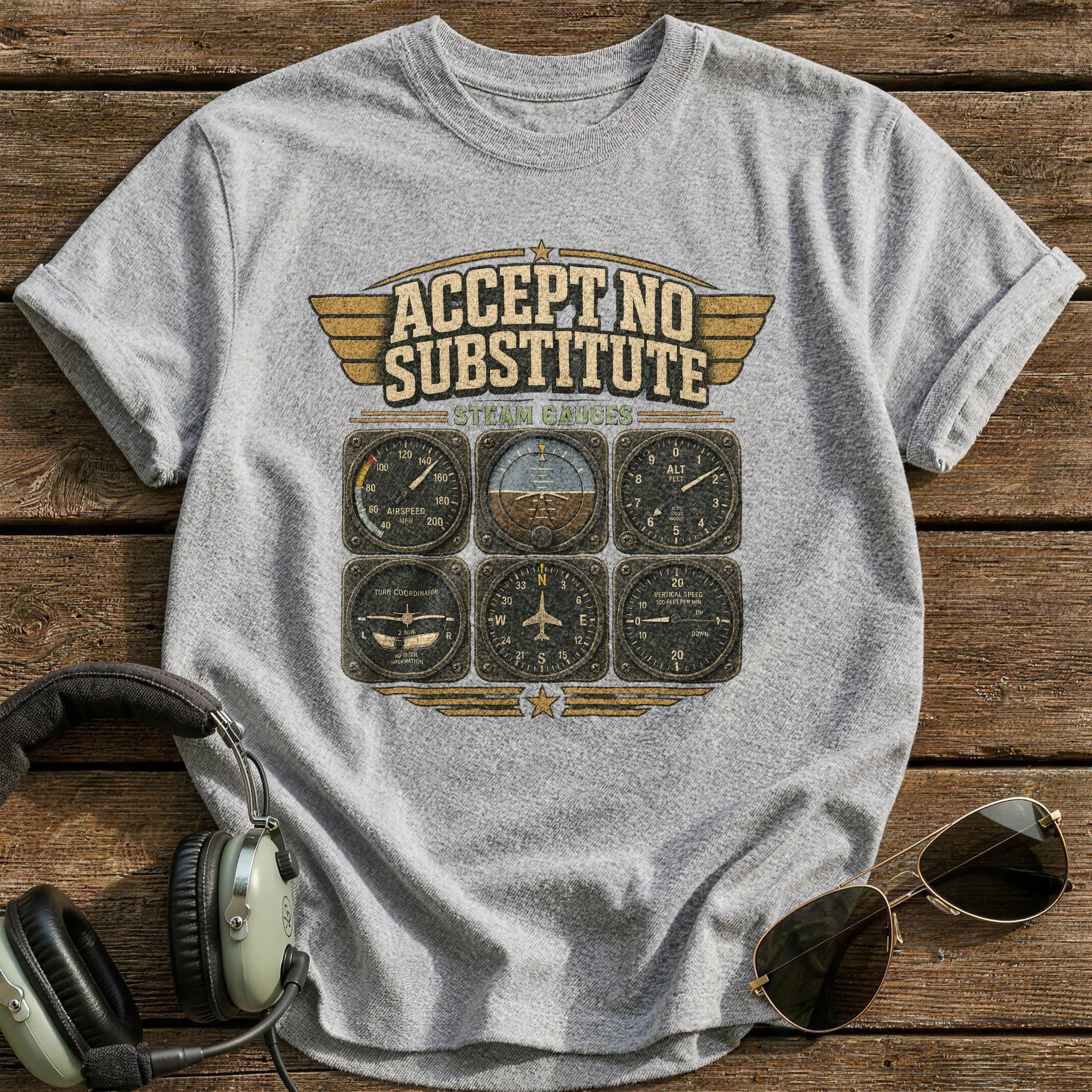 Steam Gauge Fluency T-Shirt - Sport Grey