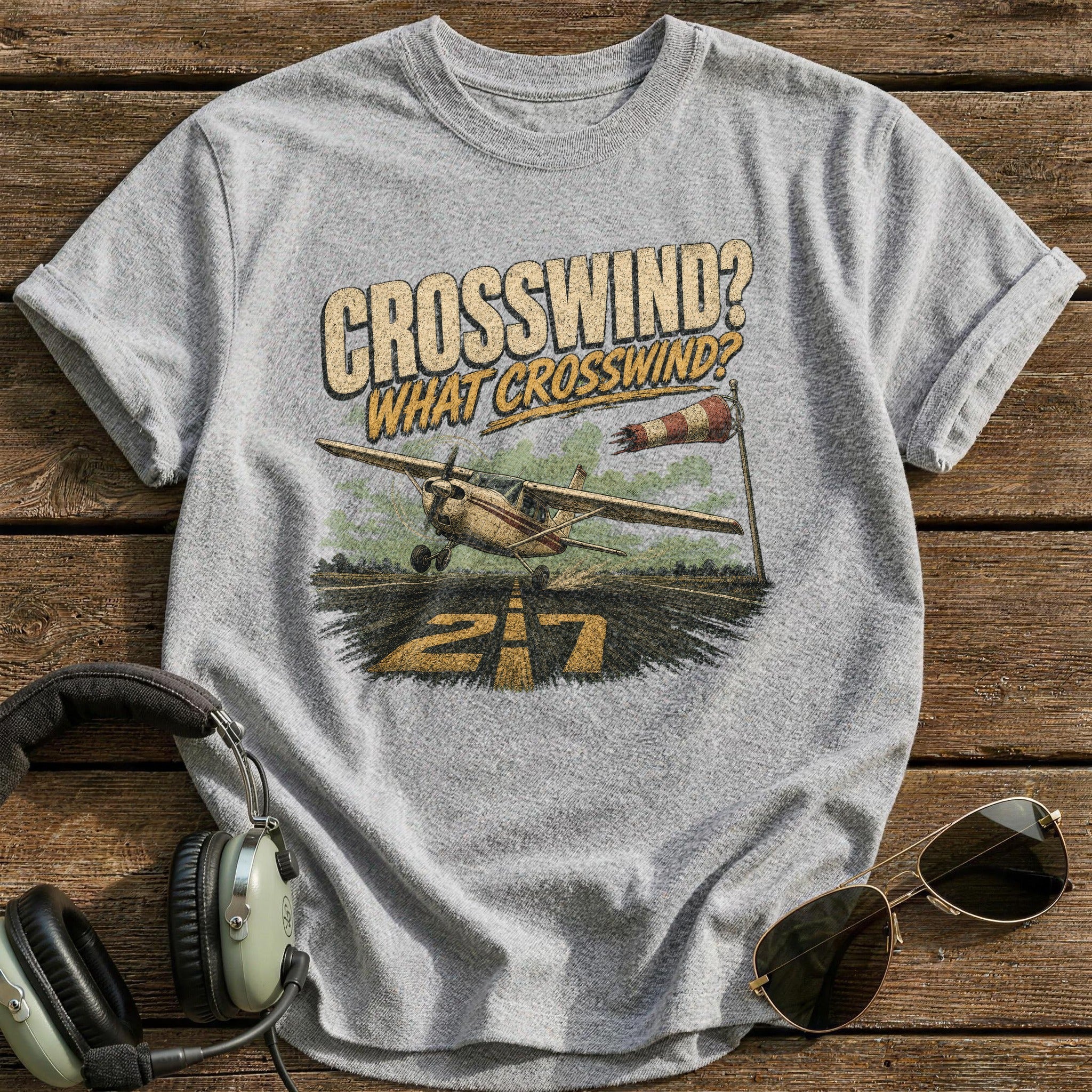 What Crosswind? T-Shirt - Sport Grey