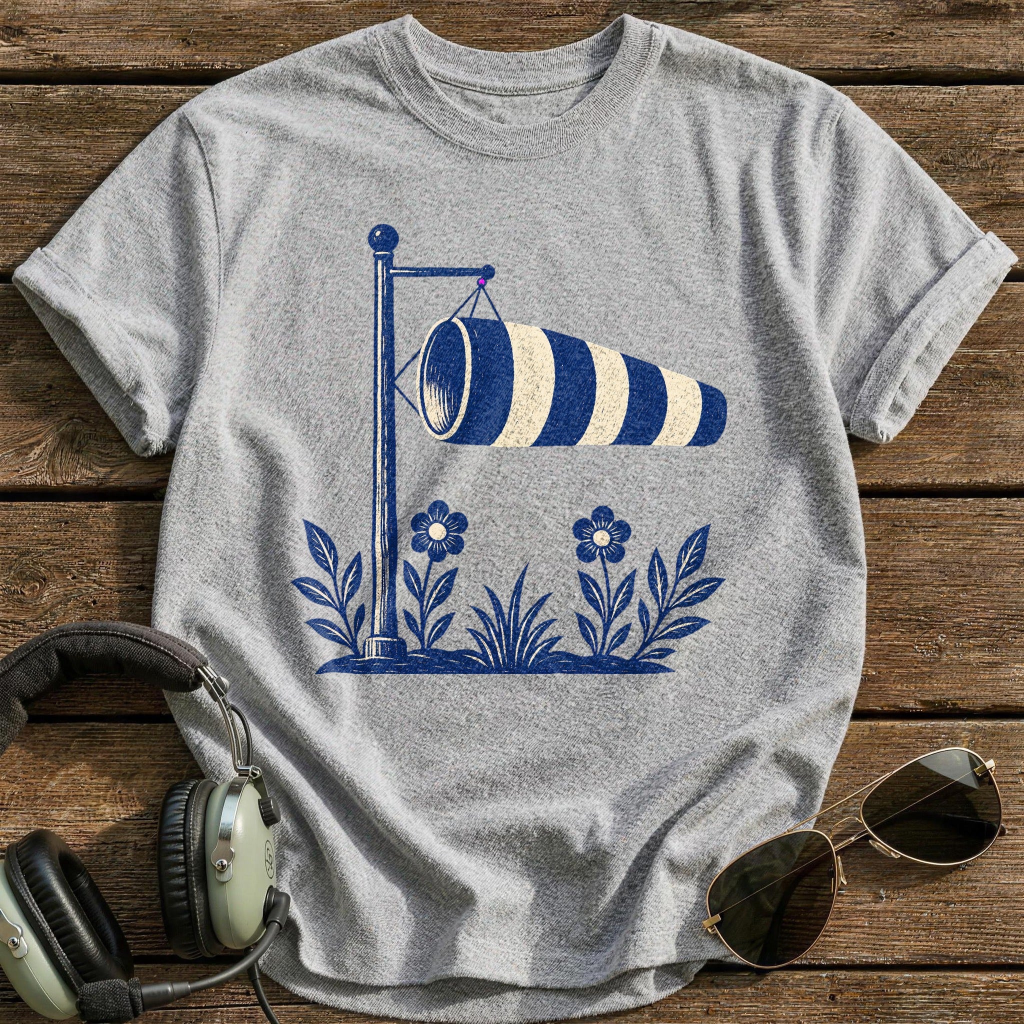 Wind Indicator T-Shirt - Sport Grey