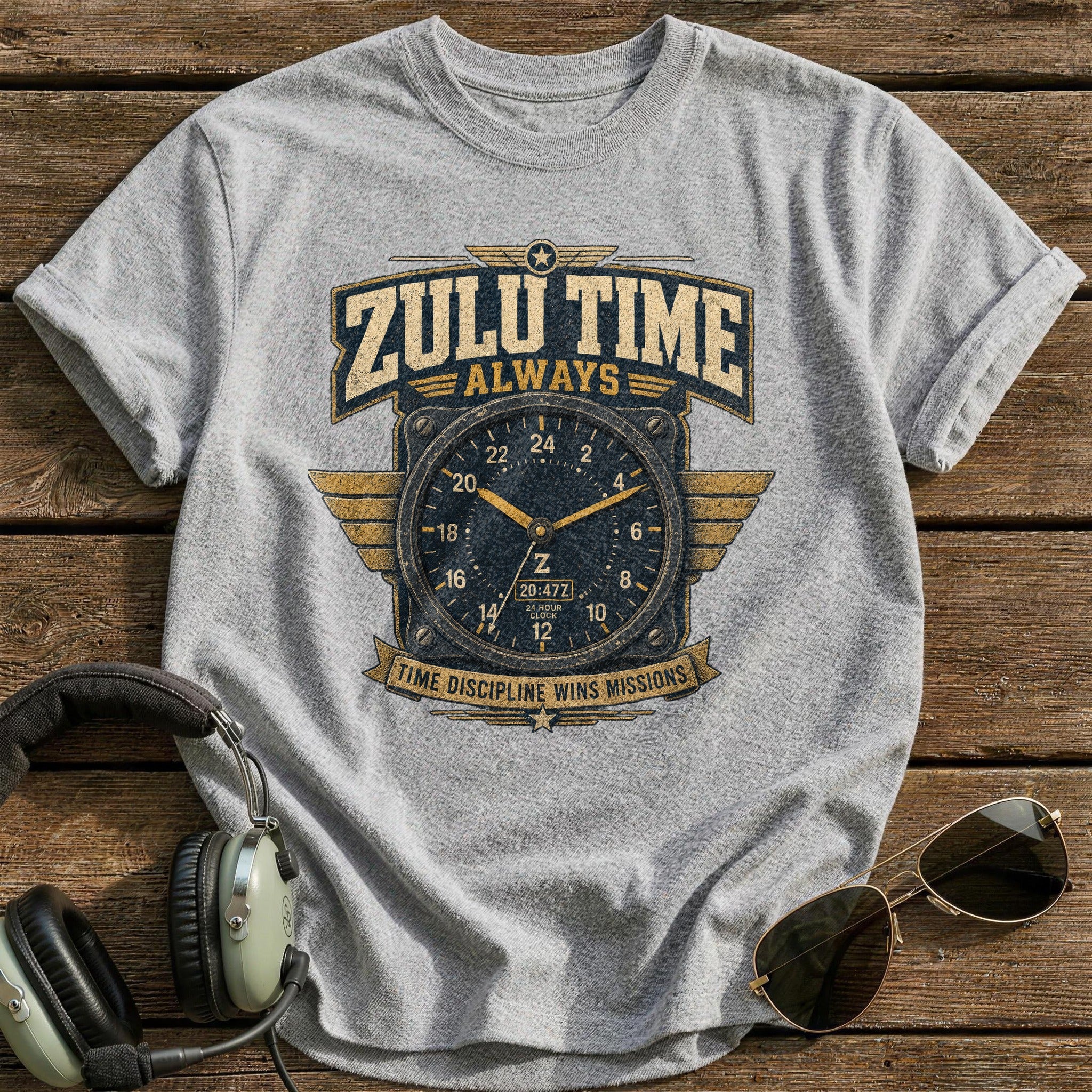 Zulu Time Always T-Shirt - Sport Grey