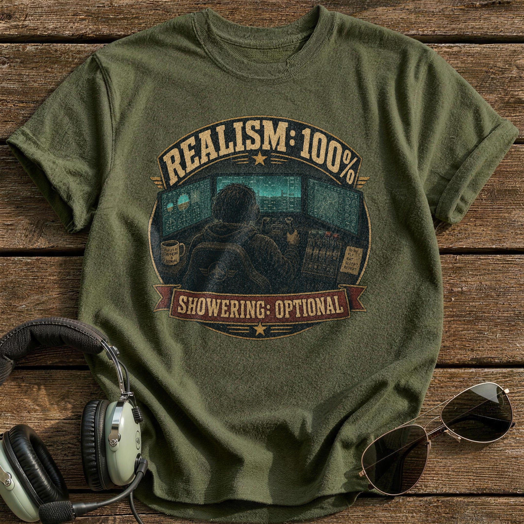 Realism 100% T-Shirt - Military Green
