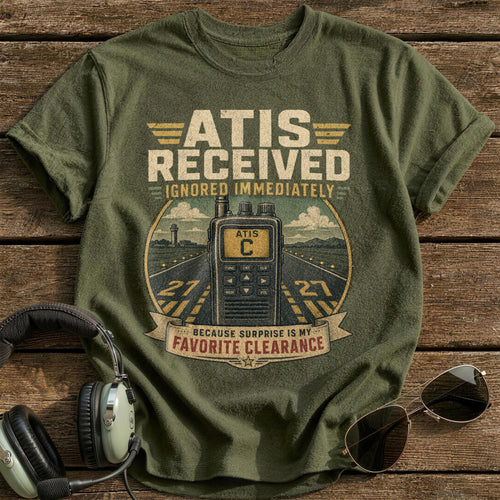 Atis Received T-Shirt - Military Green