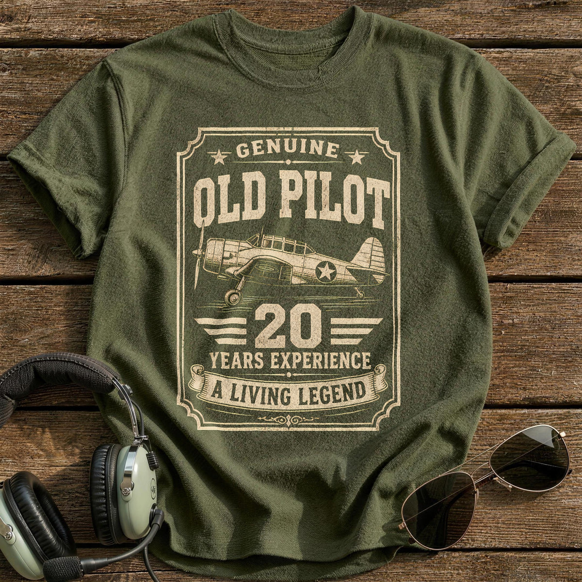 20 Living Legend T-Shirt - Military Green