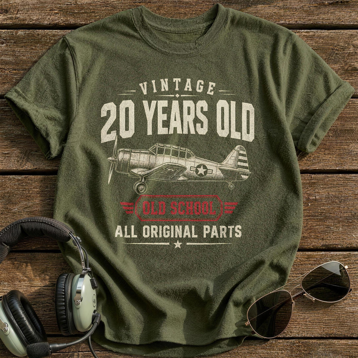 20 Original Parts T-Shirt - Military Green