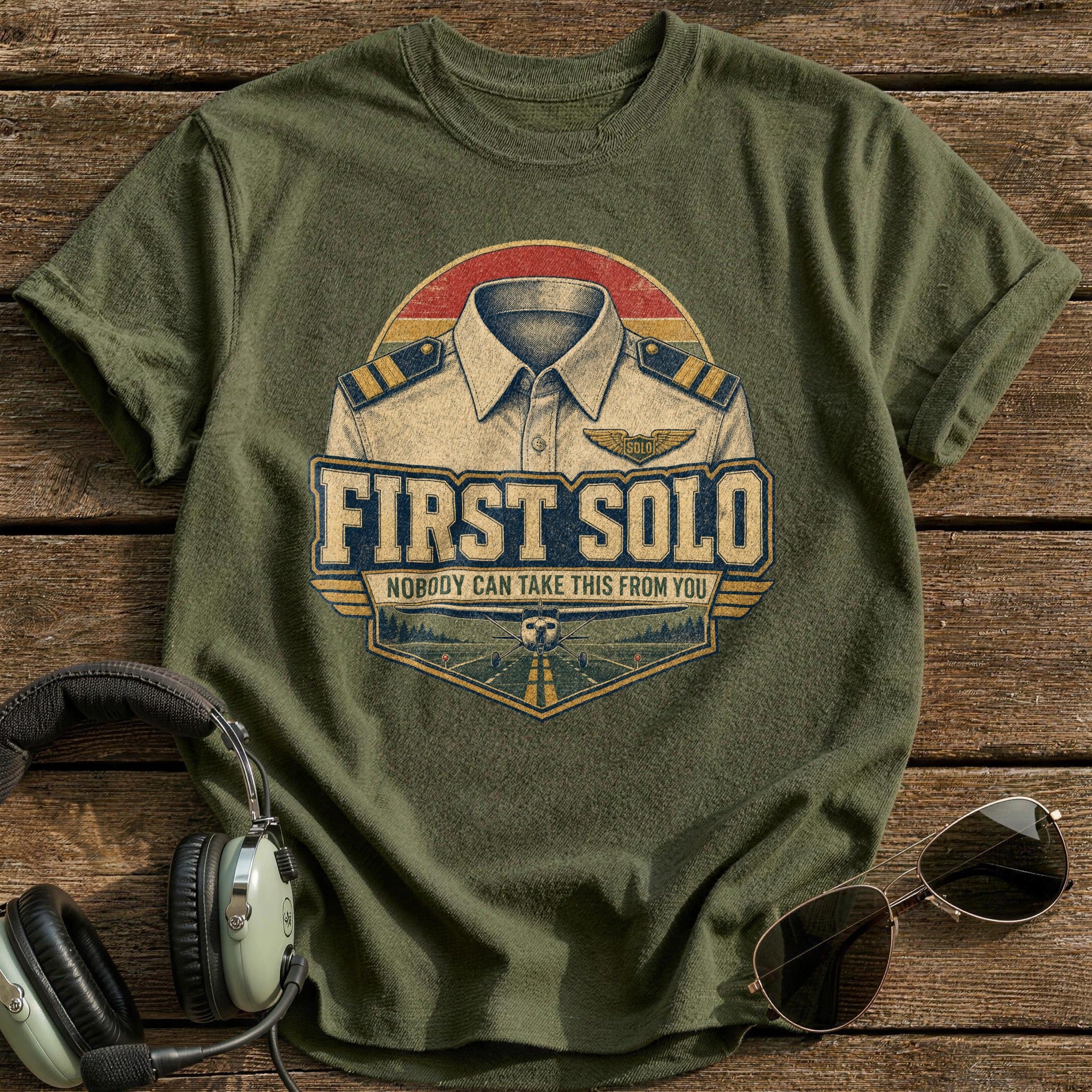 First Solo T-Shirt - Military Green