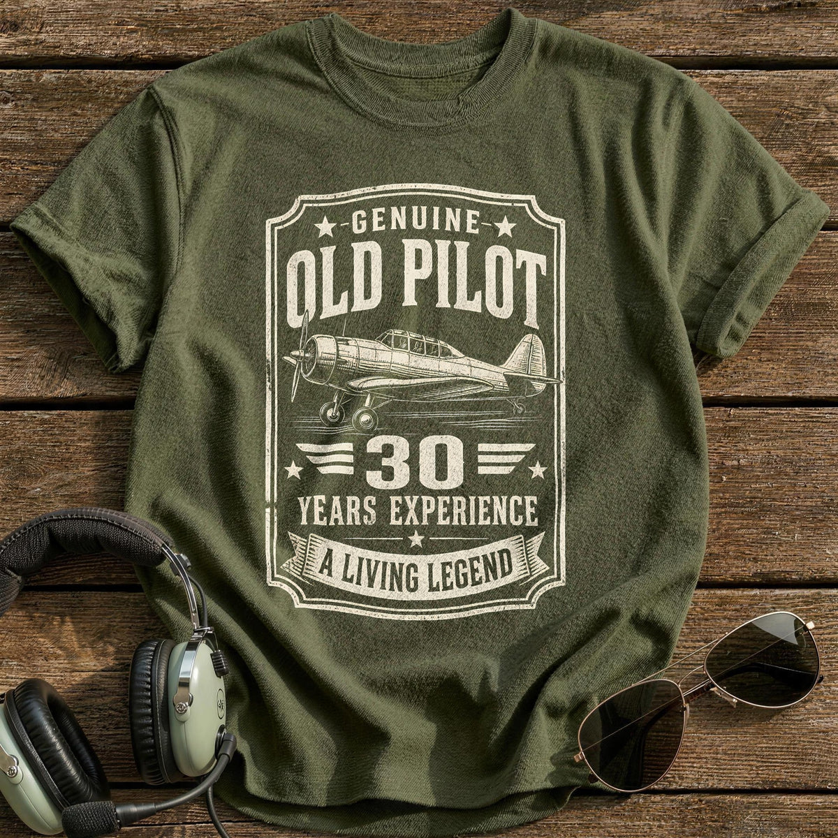30 Living Legend T-Shirt - Military Green