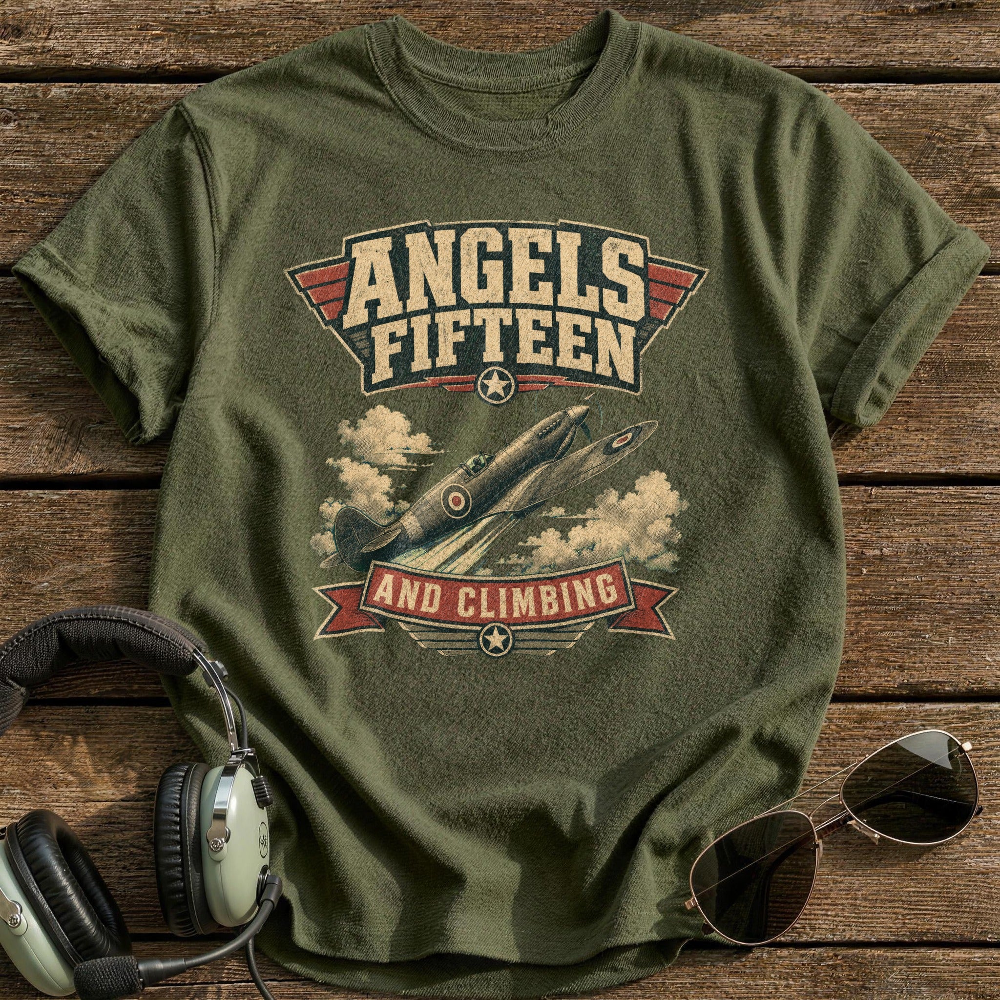 Angels Fifteen T-Shirt - Military Green