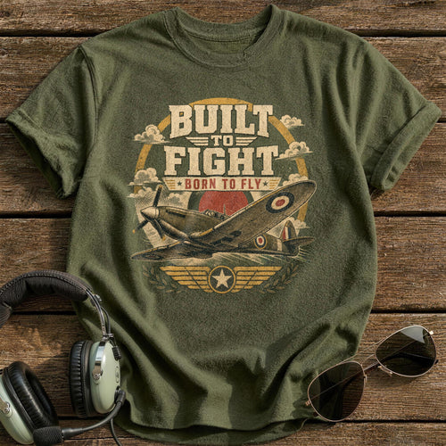 Built to Fight T-Shirt - Military Green