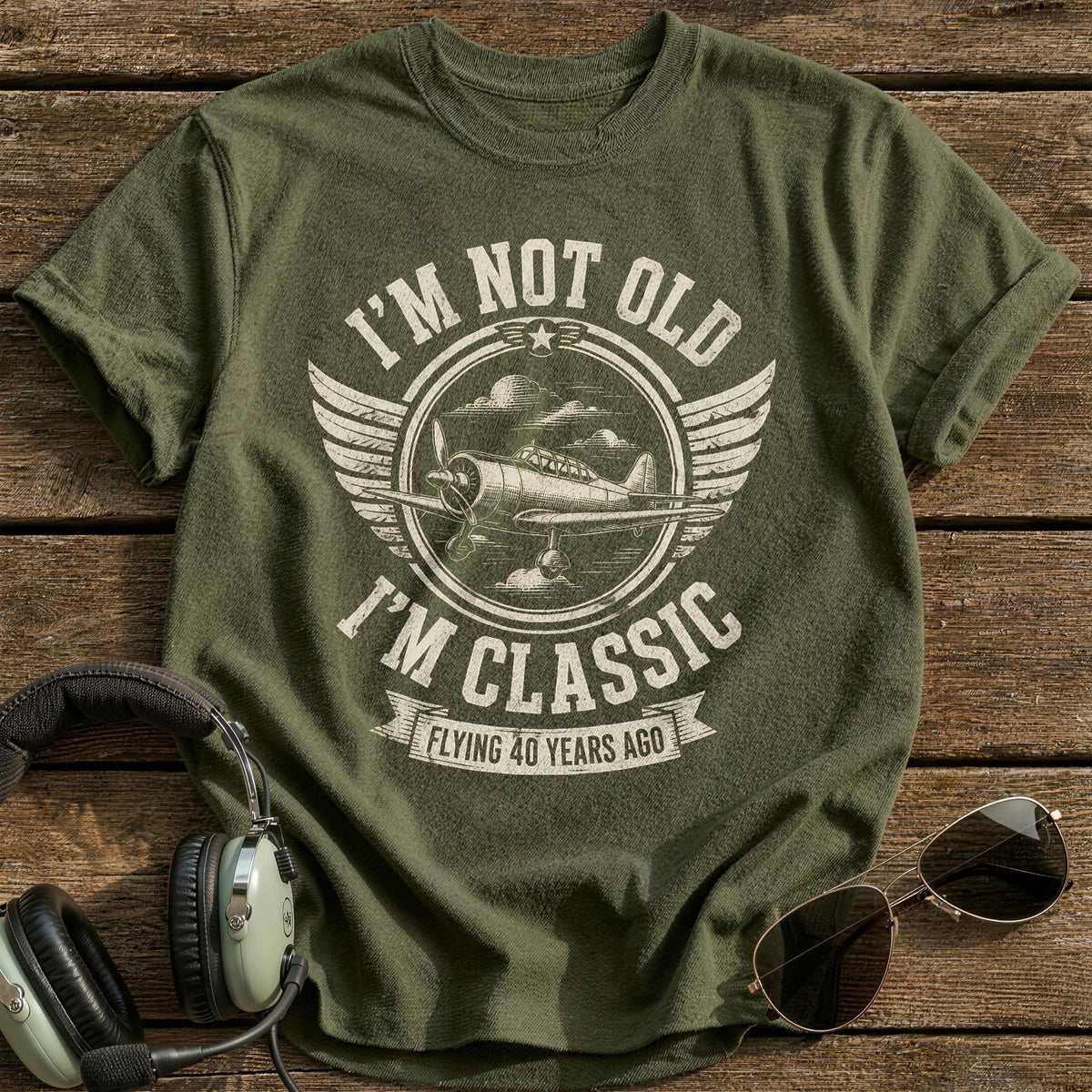 40 Im Classic T-Shirt - Military Green