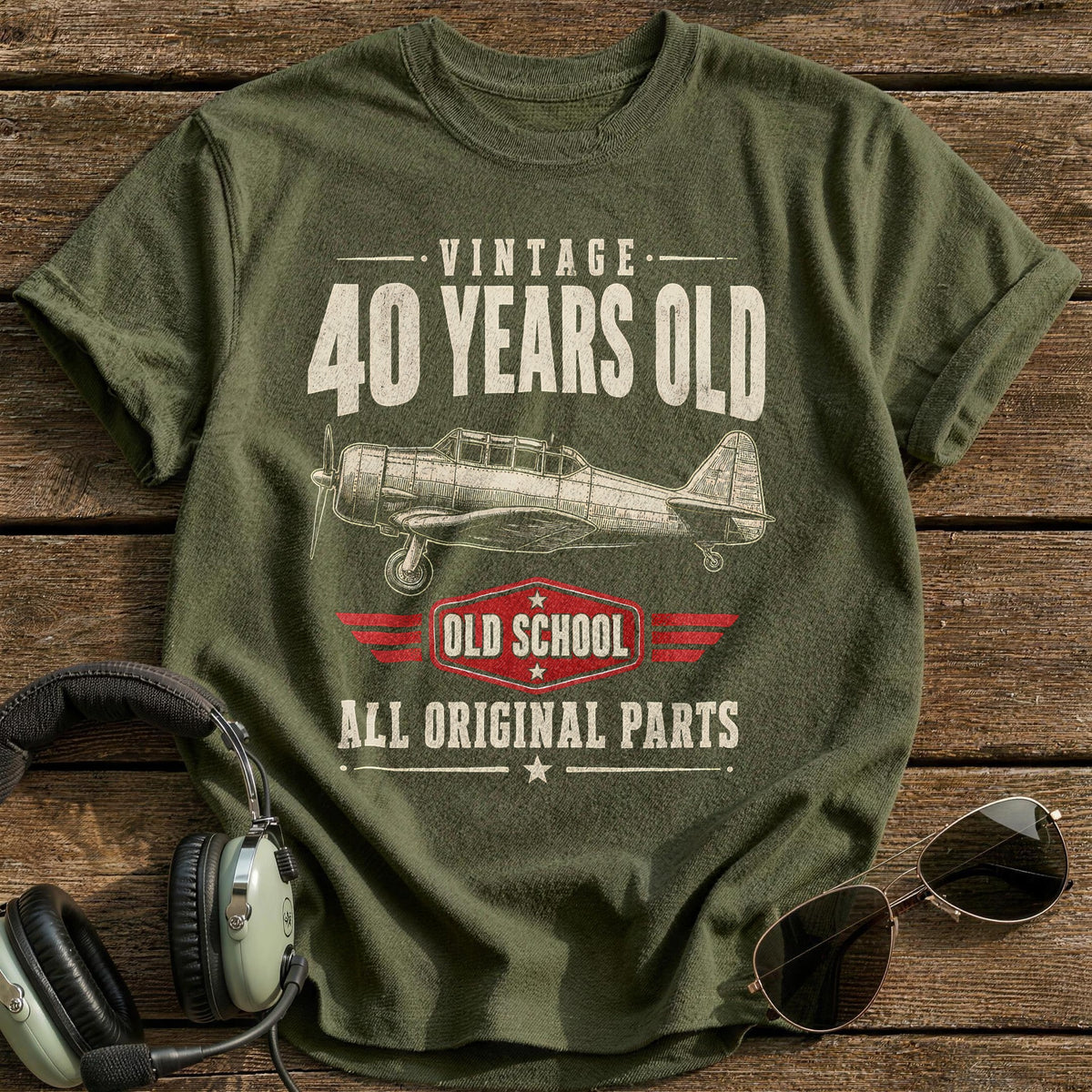 40 Original Parts T-Shirt - Military Green