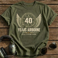 40 Still Flying T-Shirt - Military Green