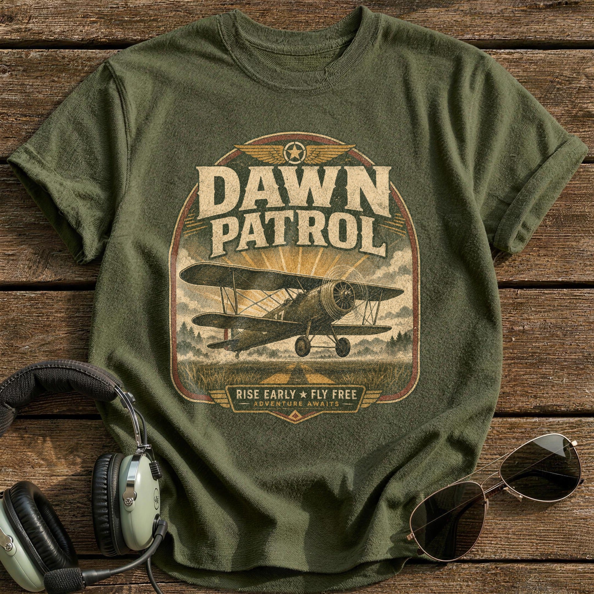 Dawn Patrol T-Shirt - Military Green