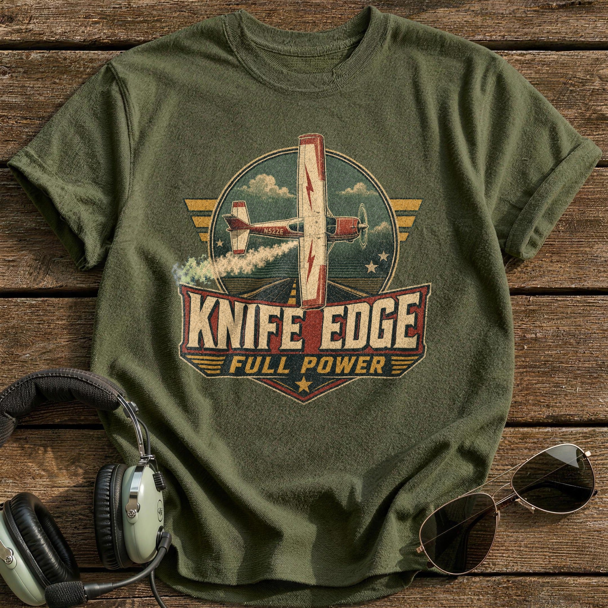 Knife Edge T-Shirt - Military Green