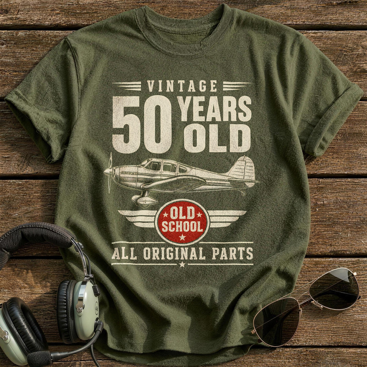 50 Original Parts T-Shirt - Military Green